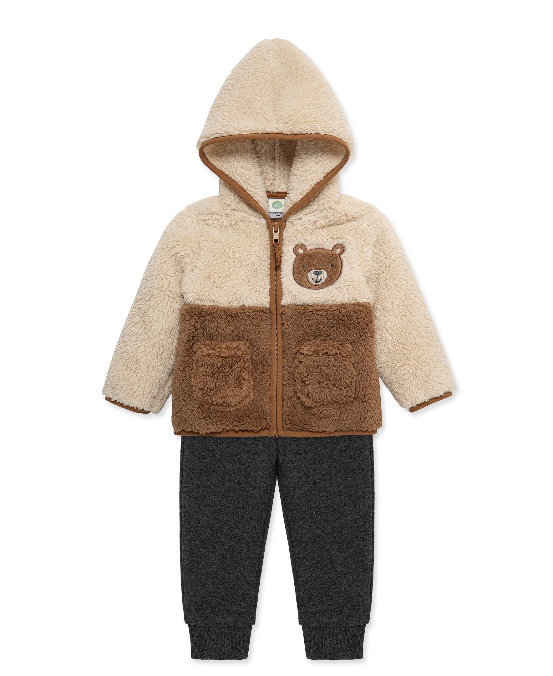 Bear 3-Piece Sherpa Set (12M-24M) - Little Me
