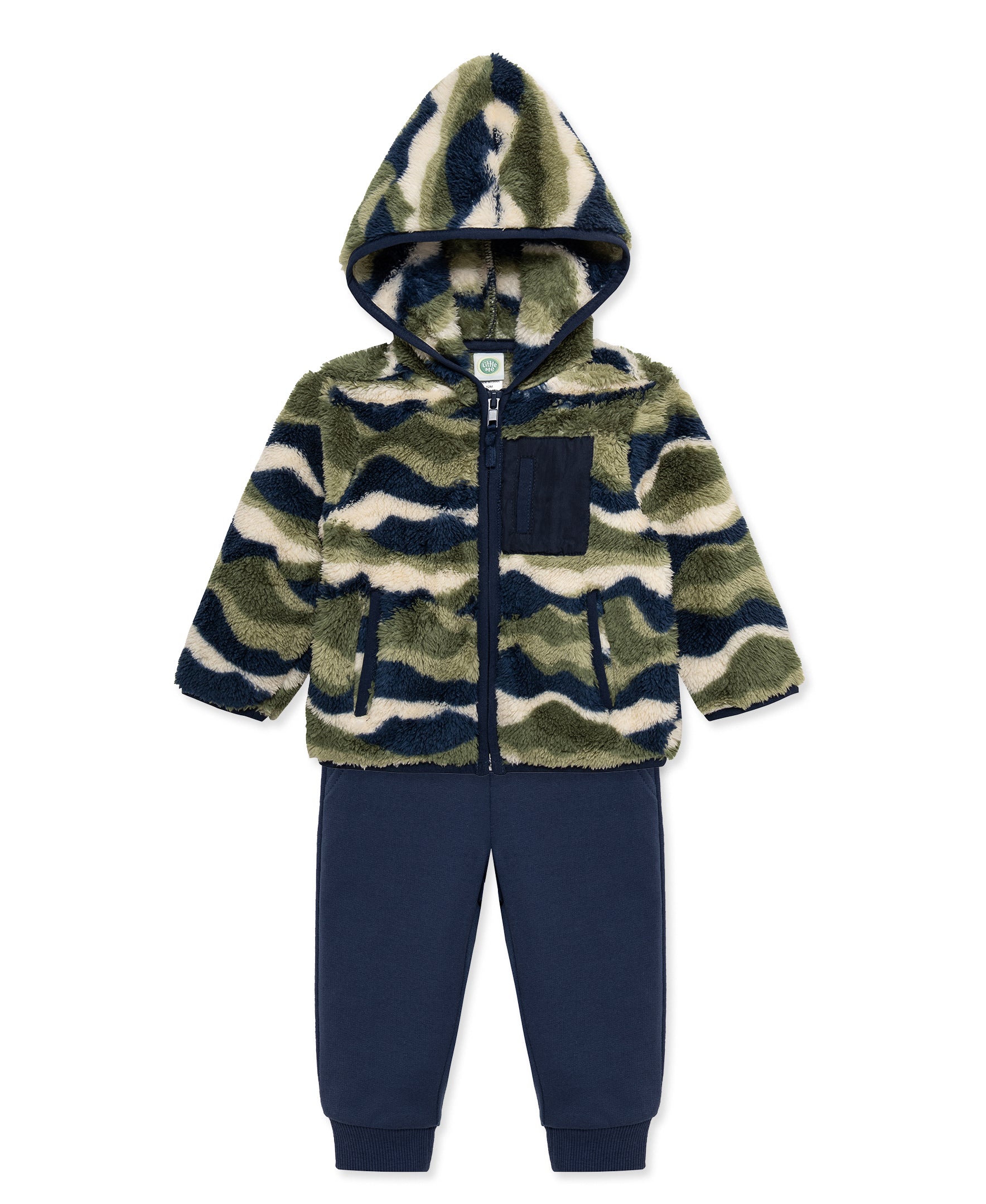 Landscape Camo 3-Piece Sherpa Set (2T-4T) - Little Me