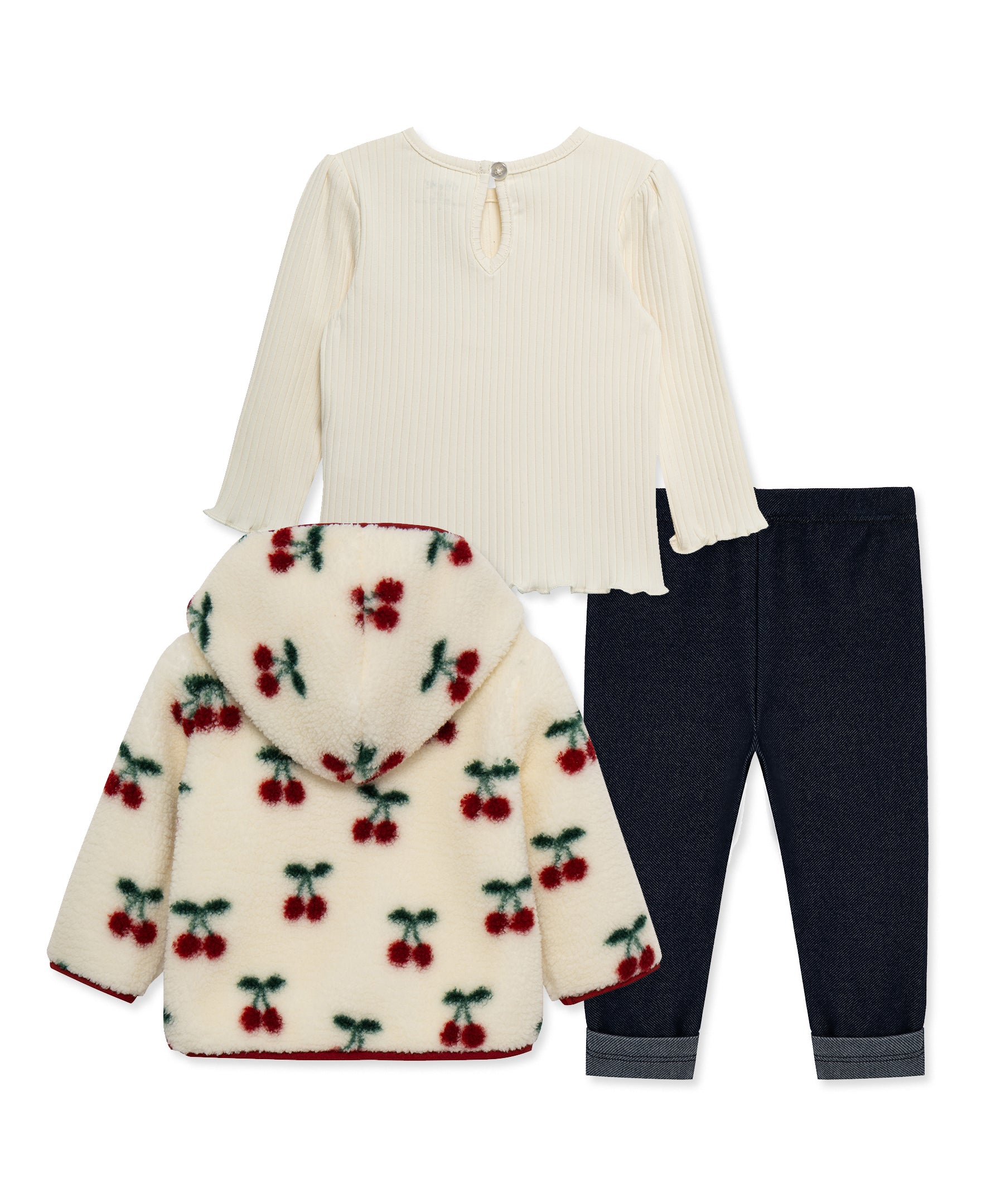 Cherry 3-Piece Sherpa Set (2T-4T) - Little Me