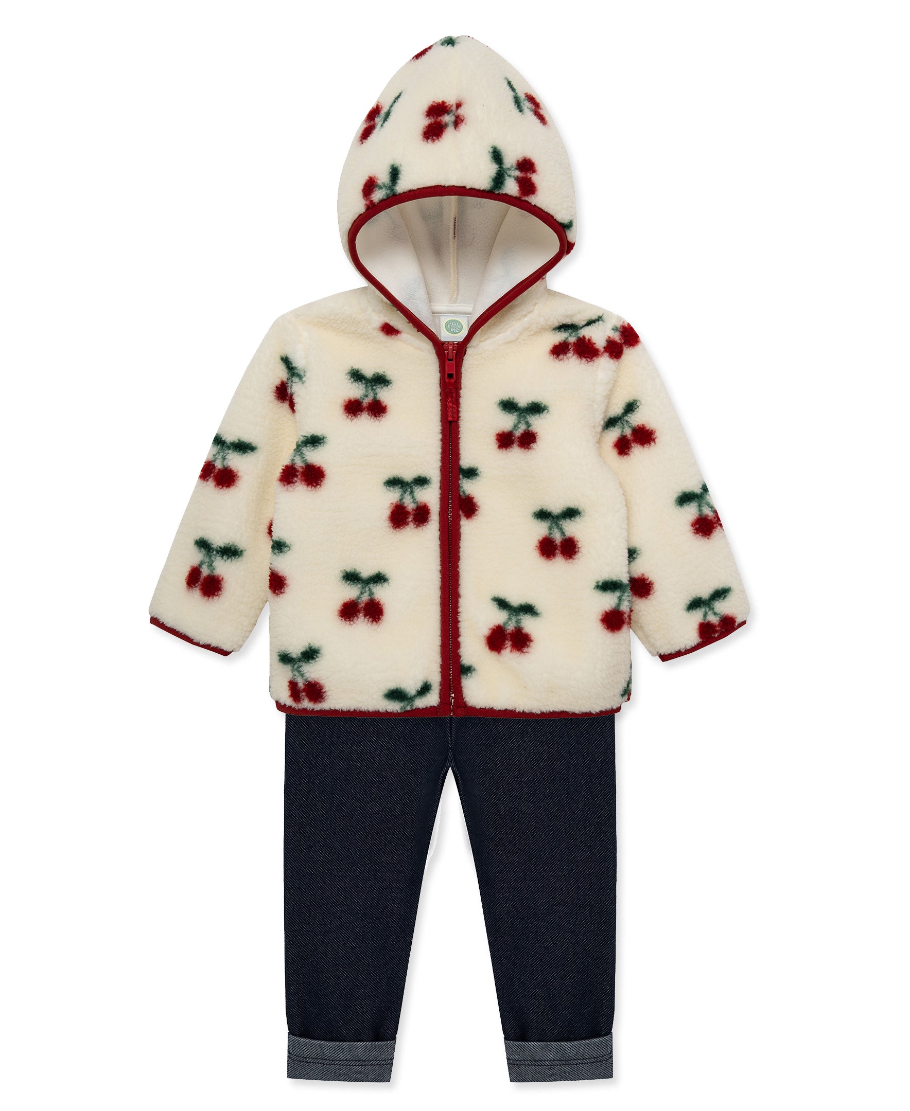 Cherry 3-Piece Sherpa Set (2T-4T) - Little Me
