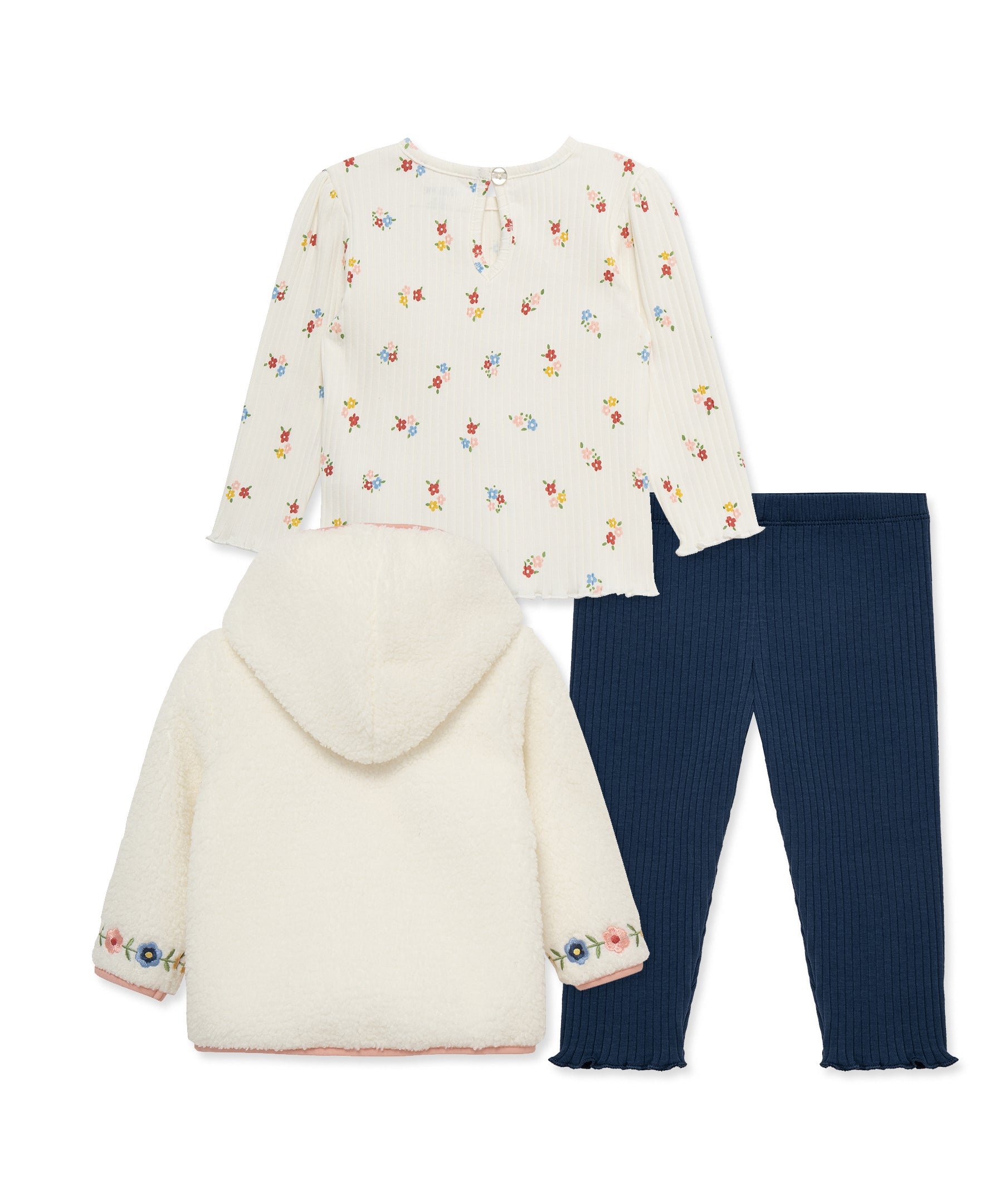 Embroidered 3-Piece Sherpa Set (12M-24M) - Little Me