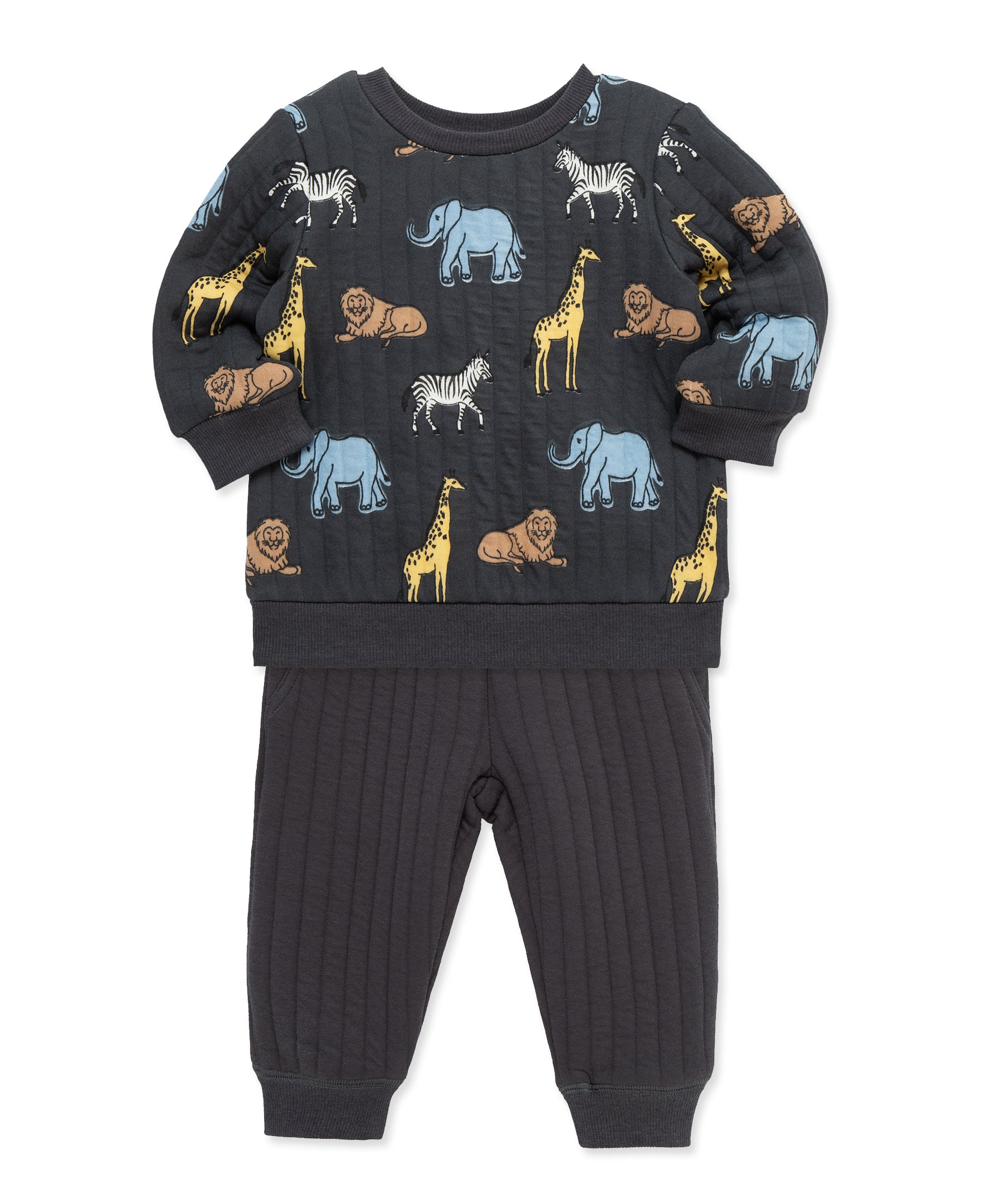 Safari 2-Piece Toddler Sweatshirt Set (2T-4T) - Little Me