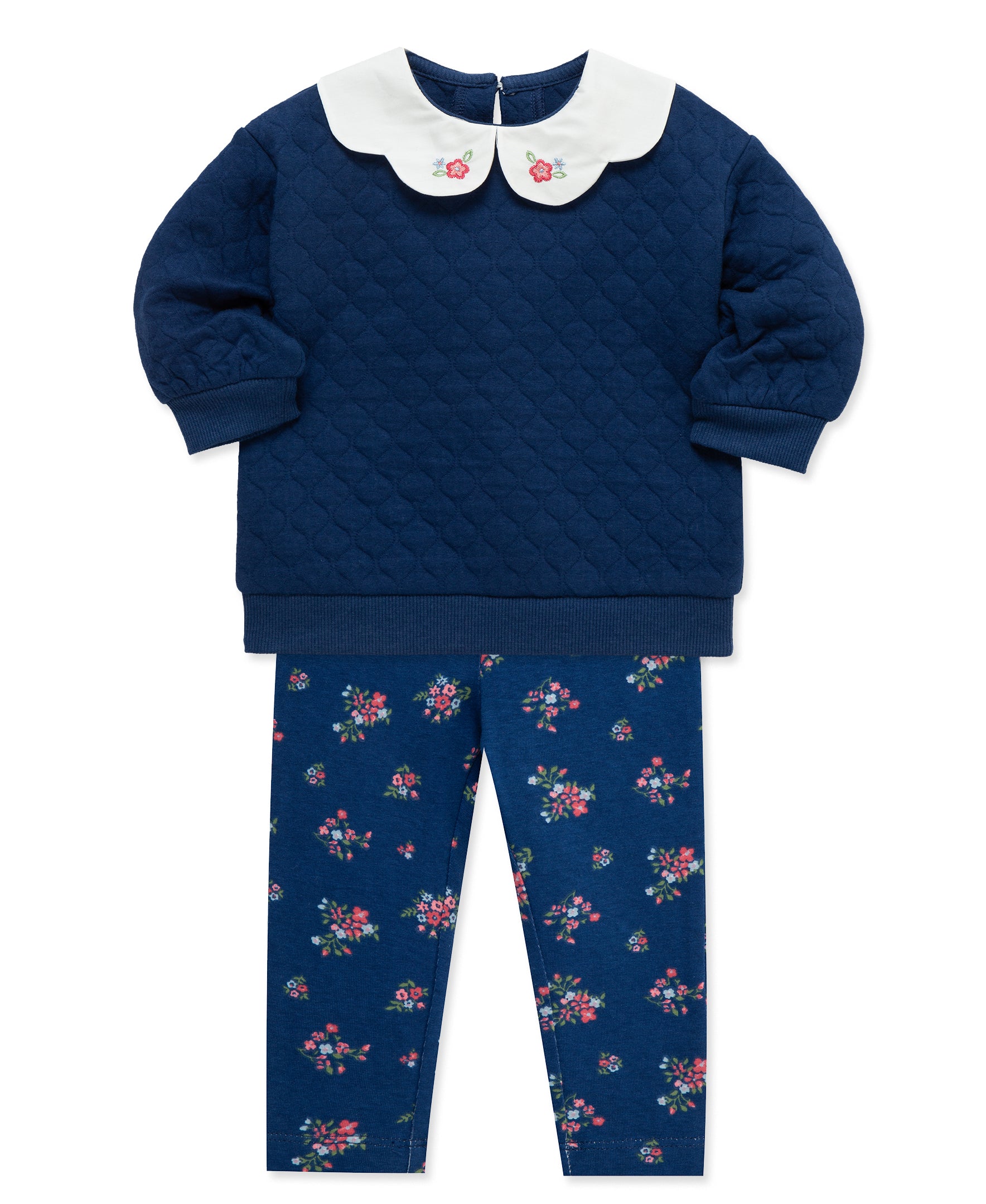 Navy 2-Piece Toddler Sweatshirt Set (2T-4T) - Little Me
