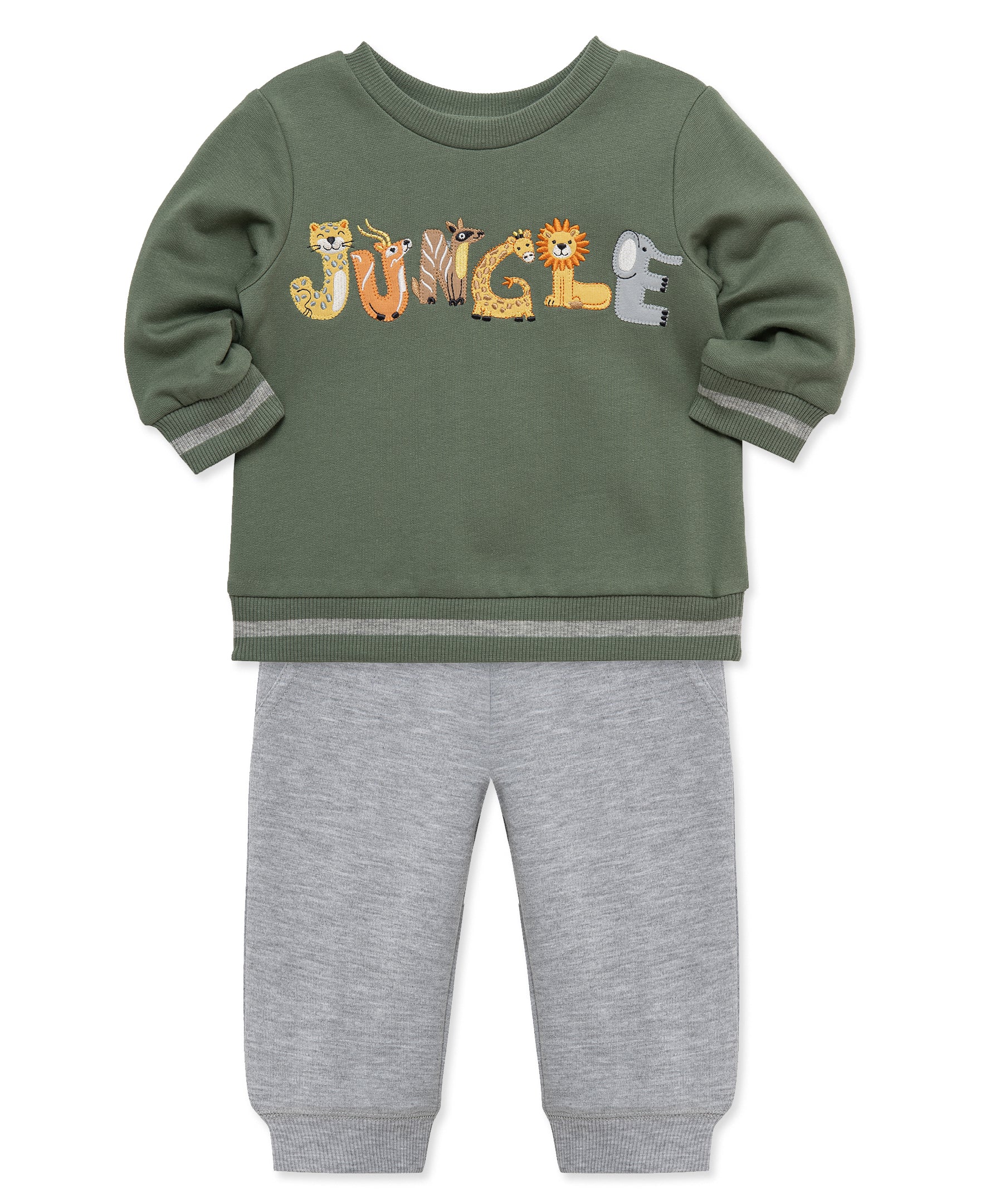 Jungle 2-Piece Sweatshirt Set (2T-4T) - Little Me