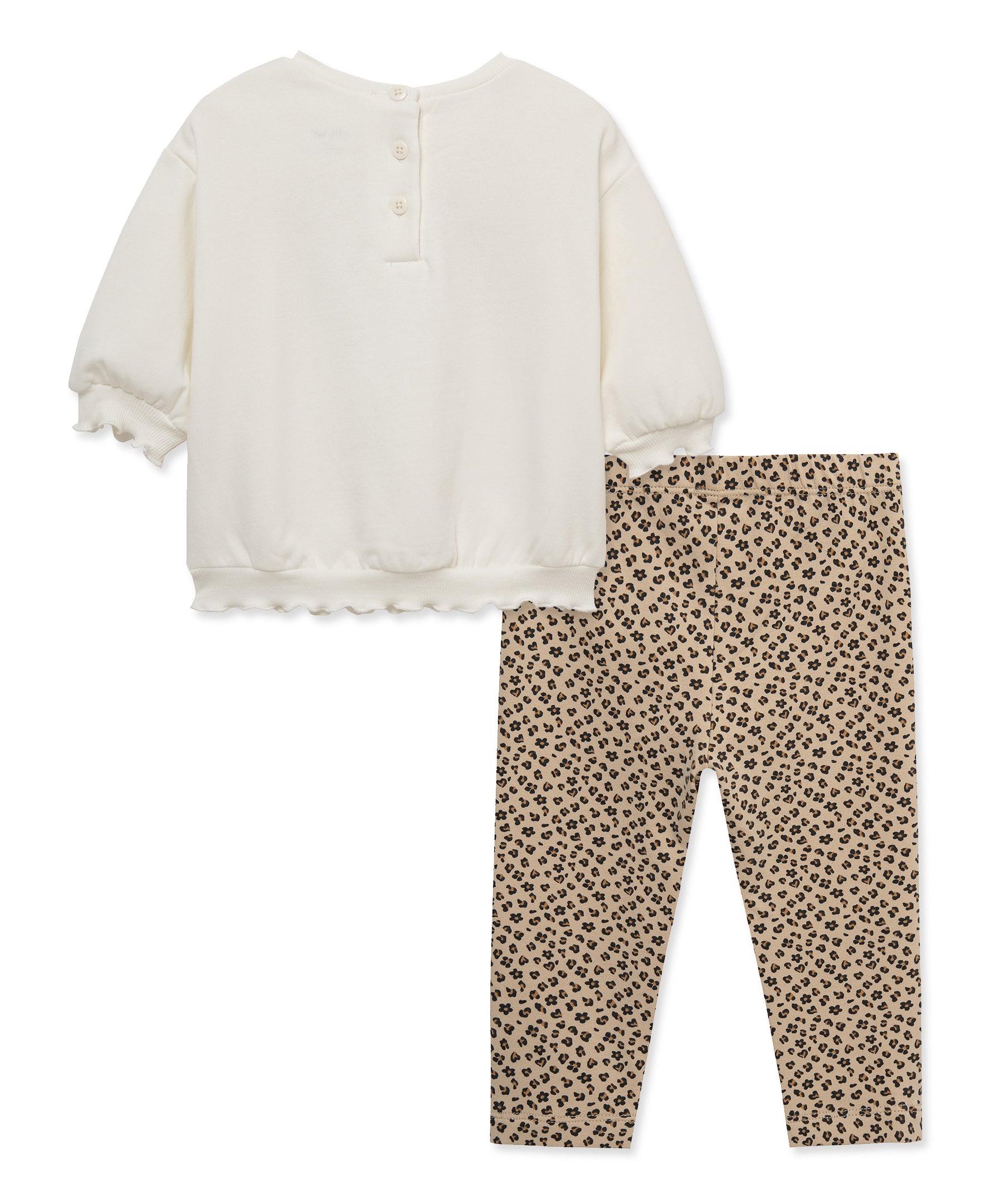 Leopard 2-Piece Sweatshirt Set (12M-24M) - Little Me