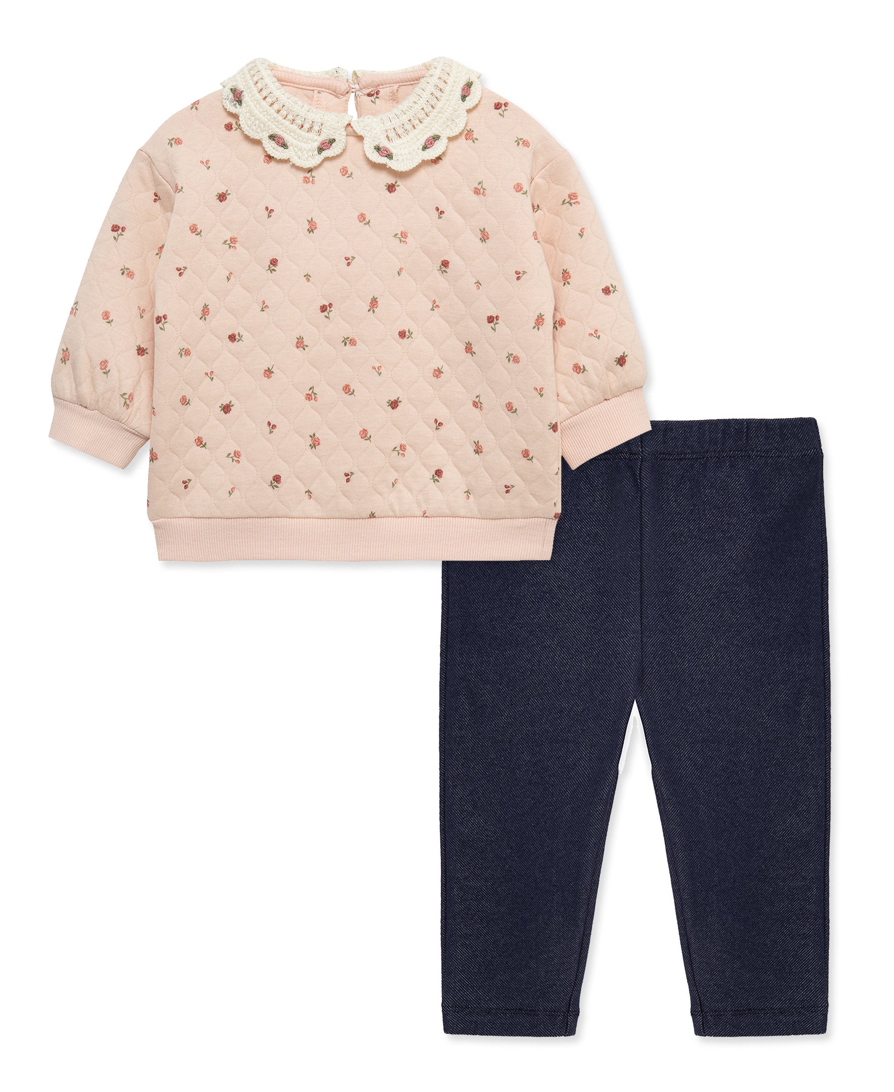 Rose 2-Piece Sweatshirt Set (12M-24M) - Little Me