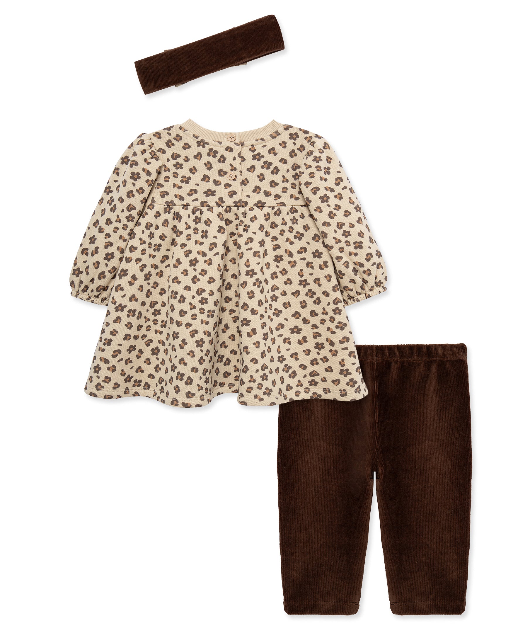 Leopard Sweatshirt Dress Set (12M-24M) - Little Me
