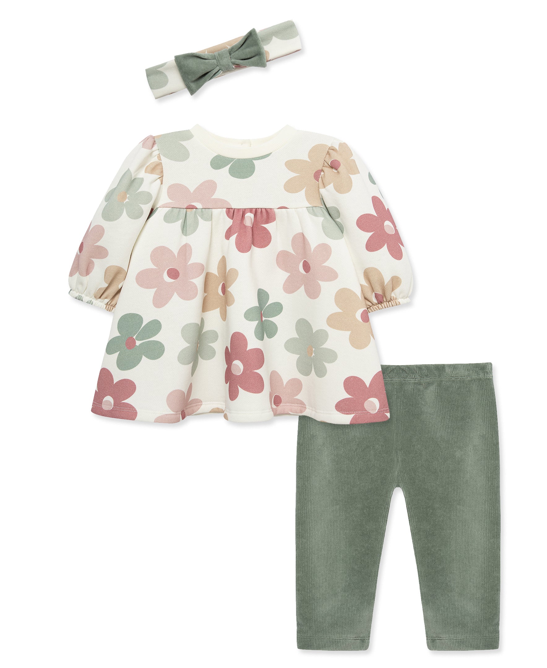 Floral Sweatshirt Dress Set (12M-24M) - Little Me