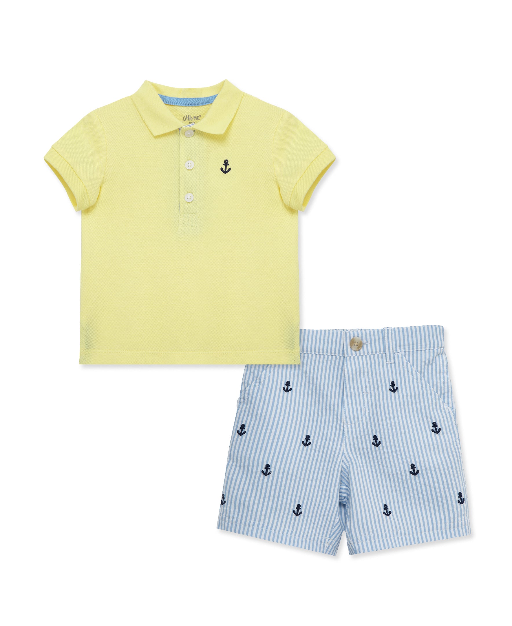 Anchor Polo Short Set (2T-4T) - Little Me