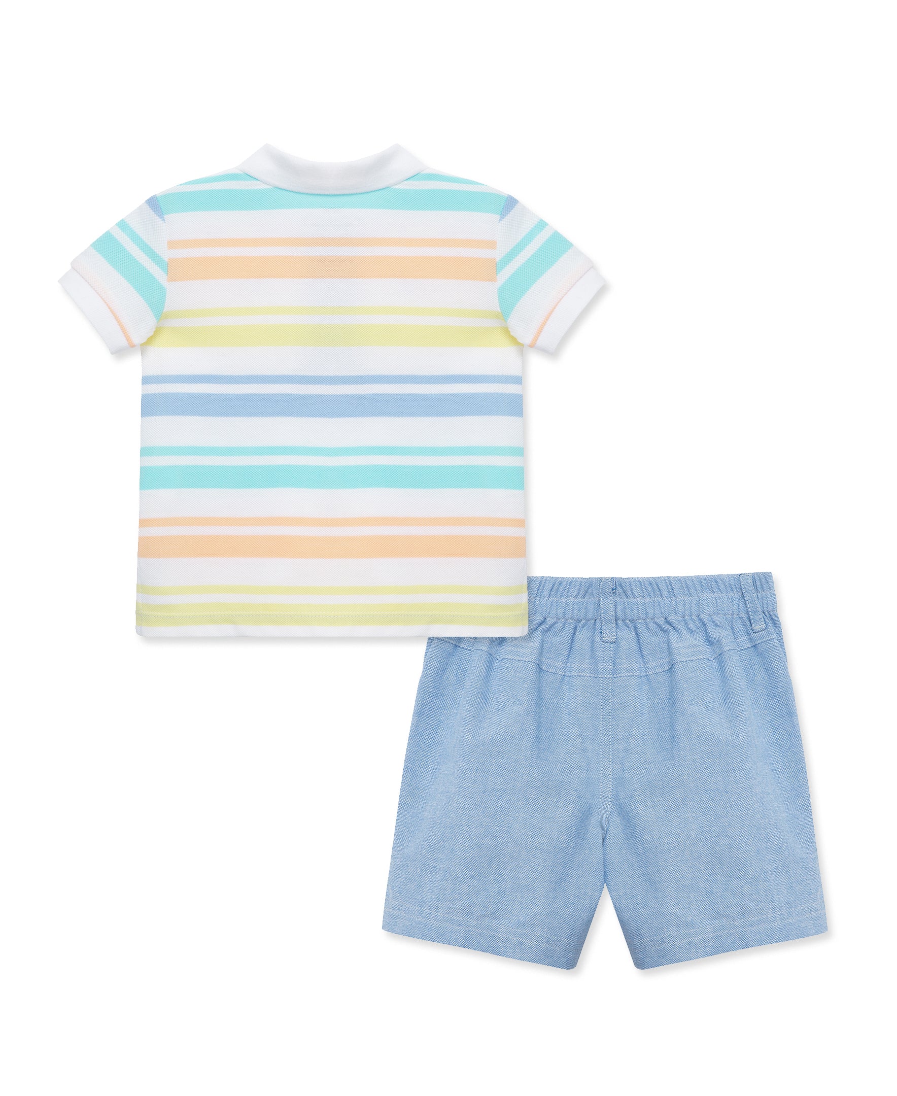 Stipe Polo Short Set (12M-24M) - Little Me