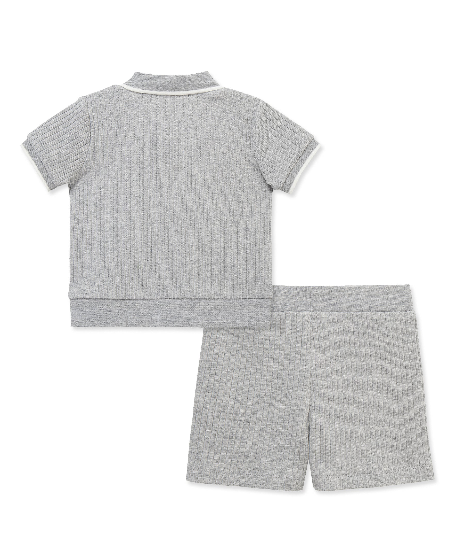 Heather Grey 2-Piece Short Set (12M-24M)