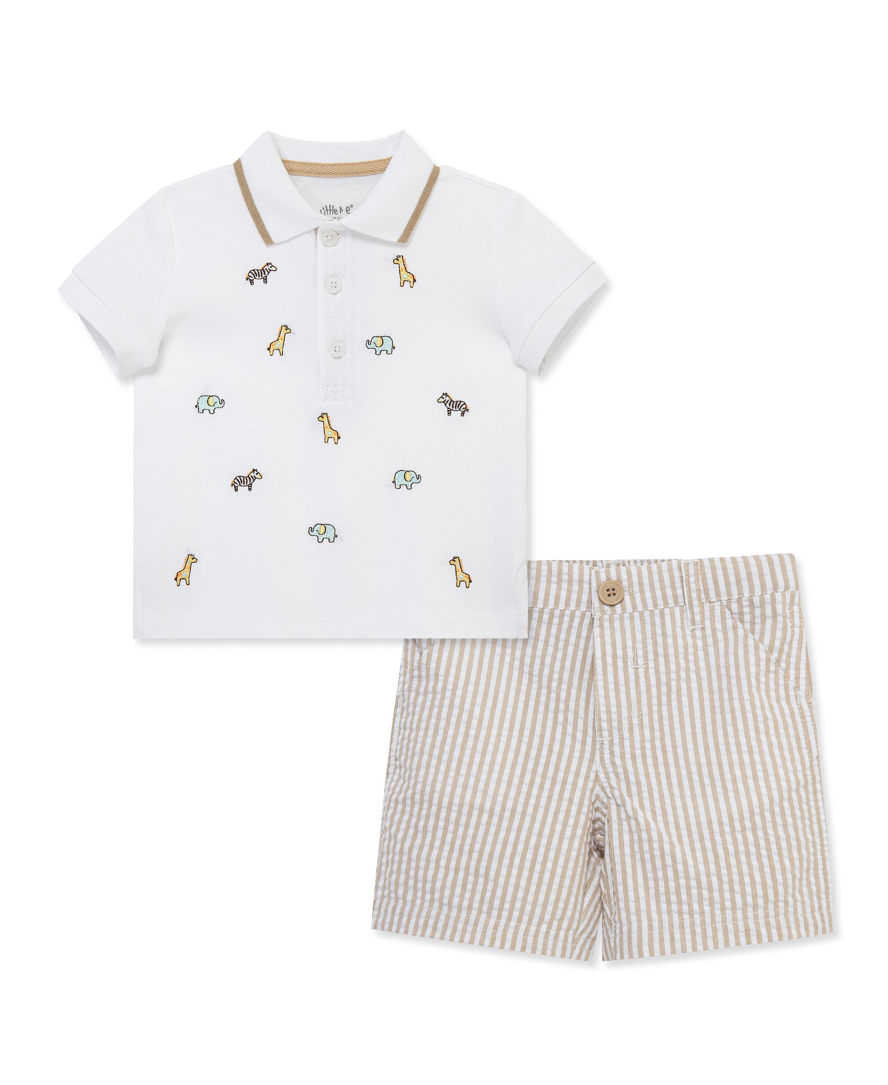 Safari Polo Short Set (2T-4T) - Little Me