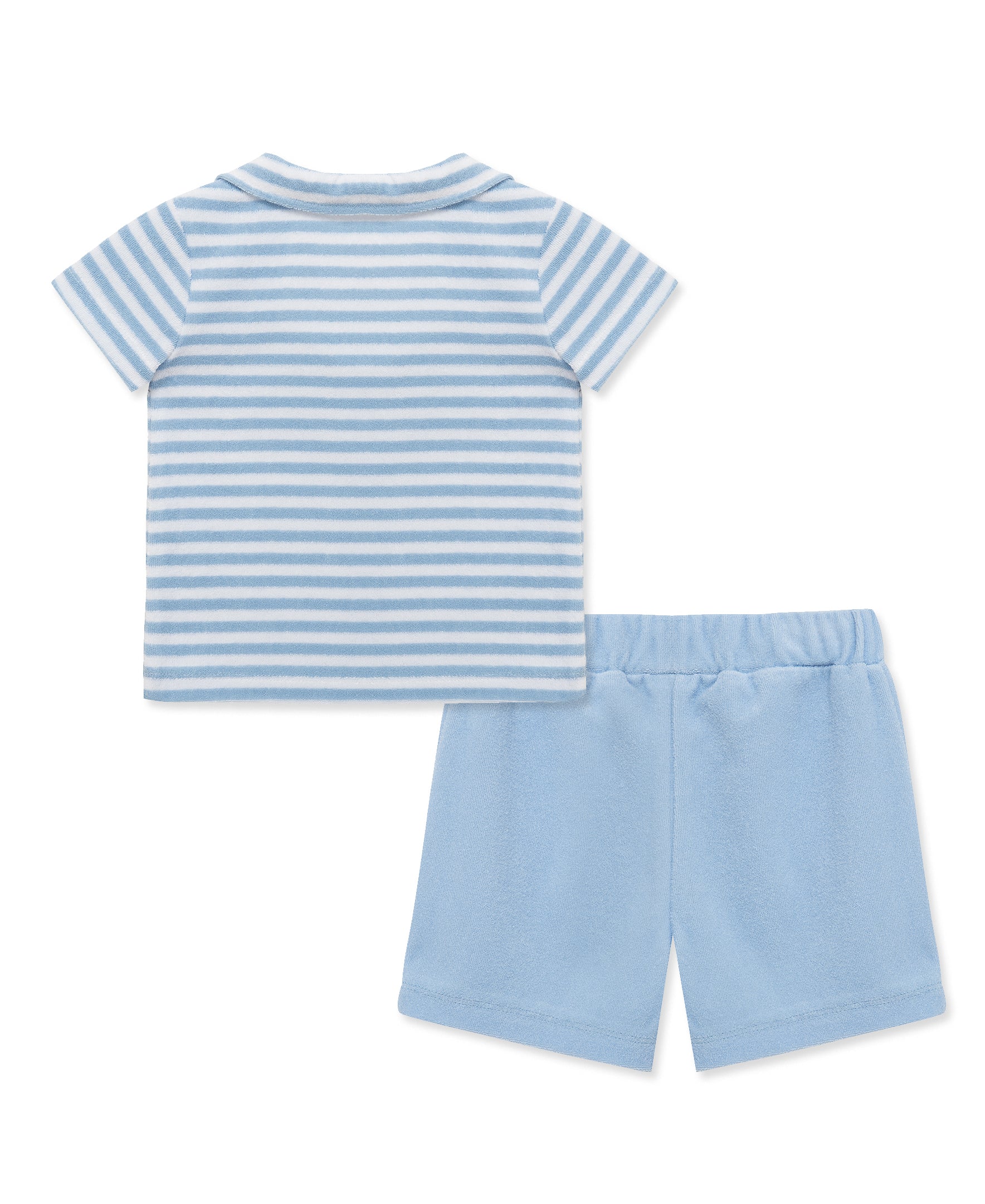 Stripe Terry Short Set (12M-24M) - Little Me