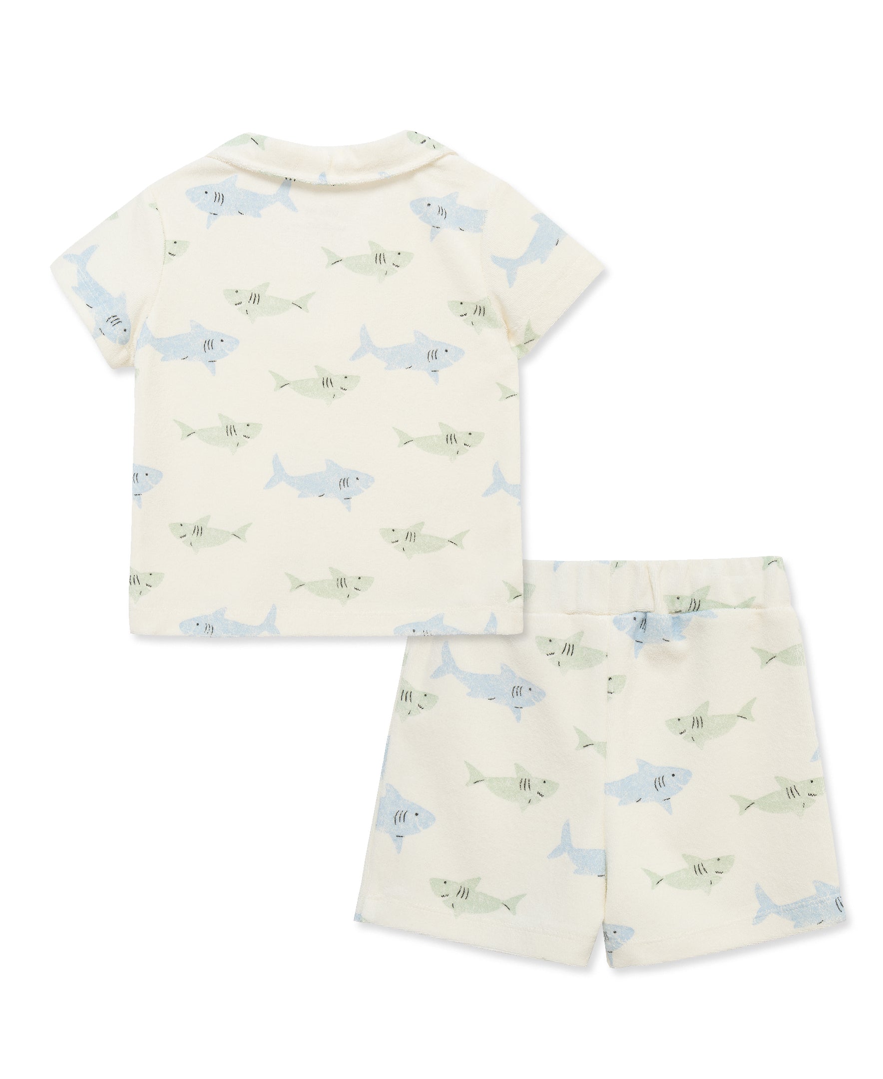 Shark Terry Short Set (2T-4T) - Little Me