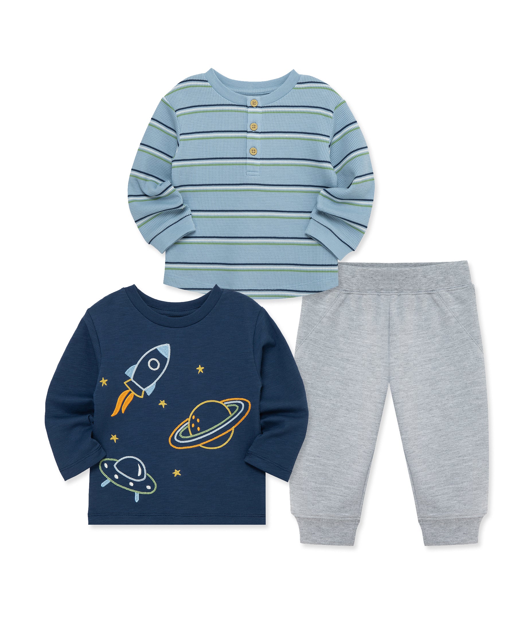 Space 3-Piece Toddler Play Set (2T-4T) - Little Me
