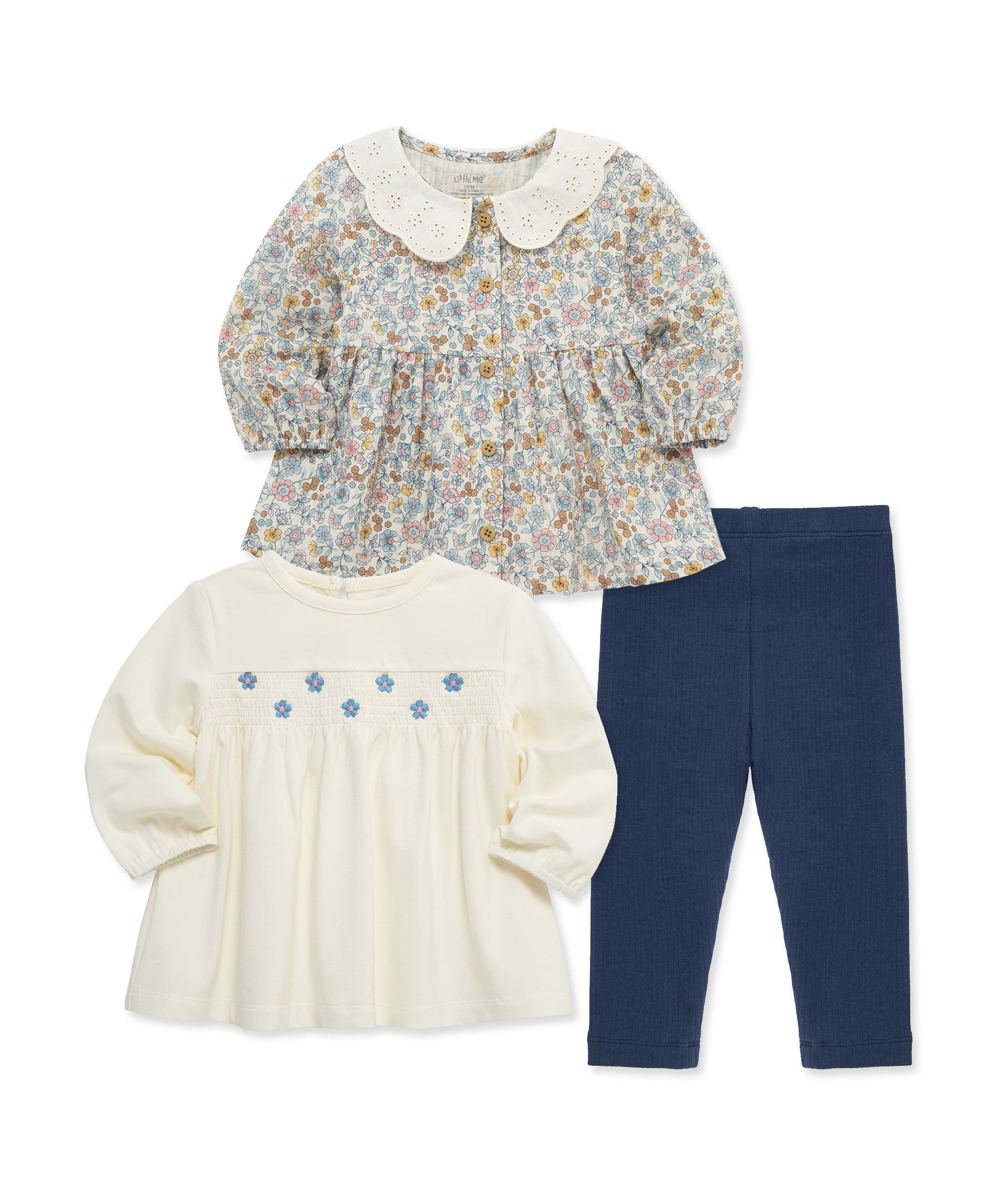 Floral 3-Piece Toddler Play Set (2T-4T) - Little Me