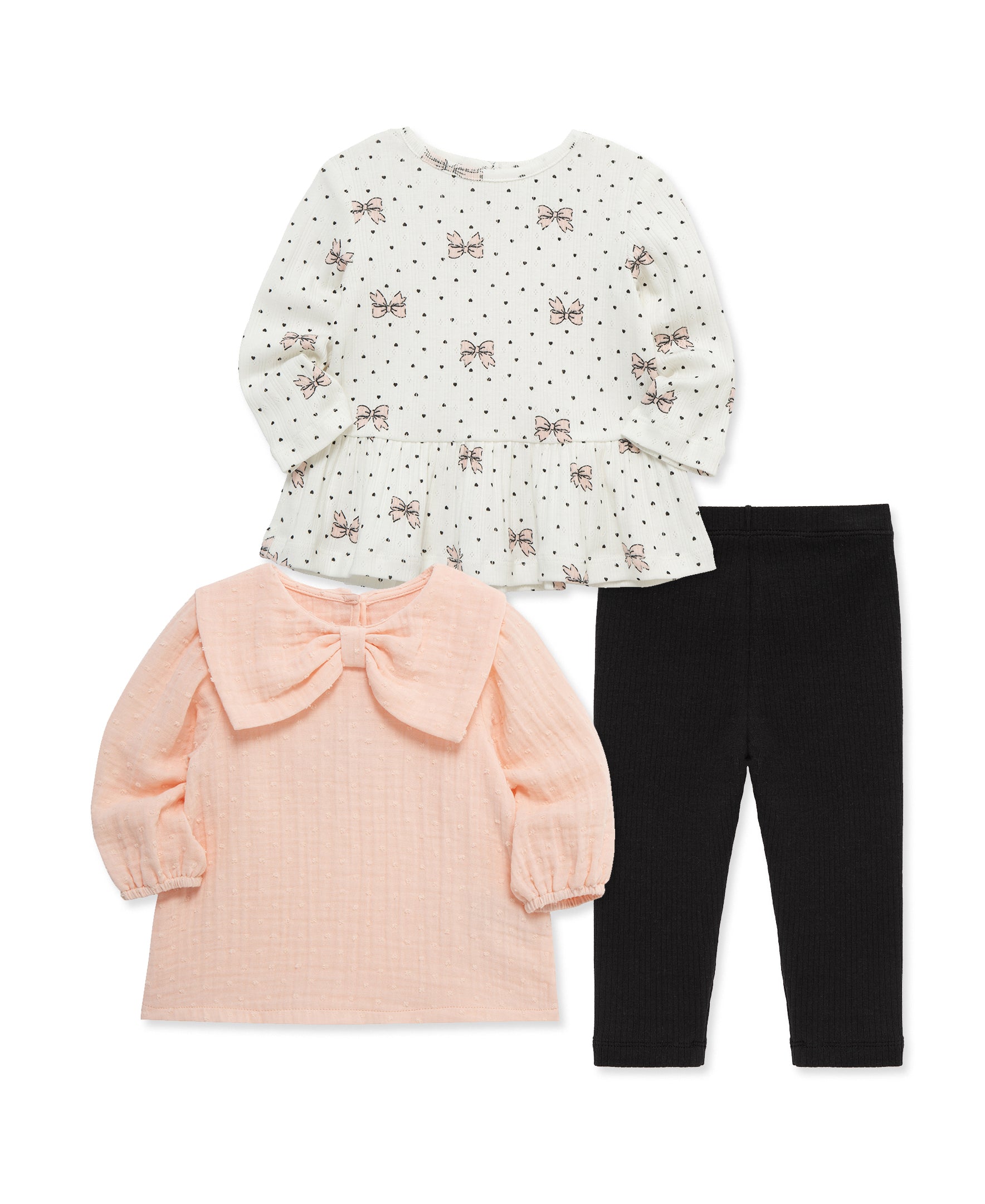 Bow 3-Piece Toddler Play Set (2T-4T) - Little Me