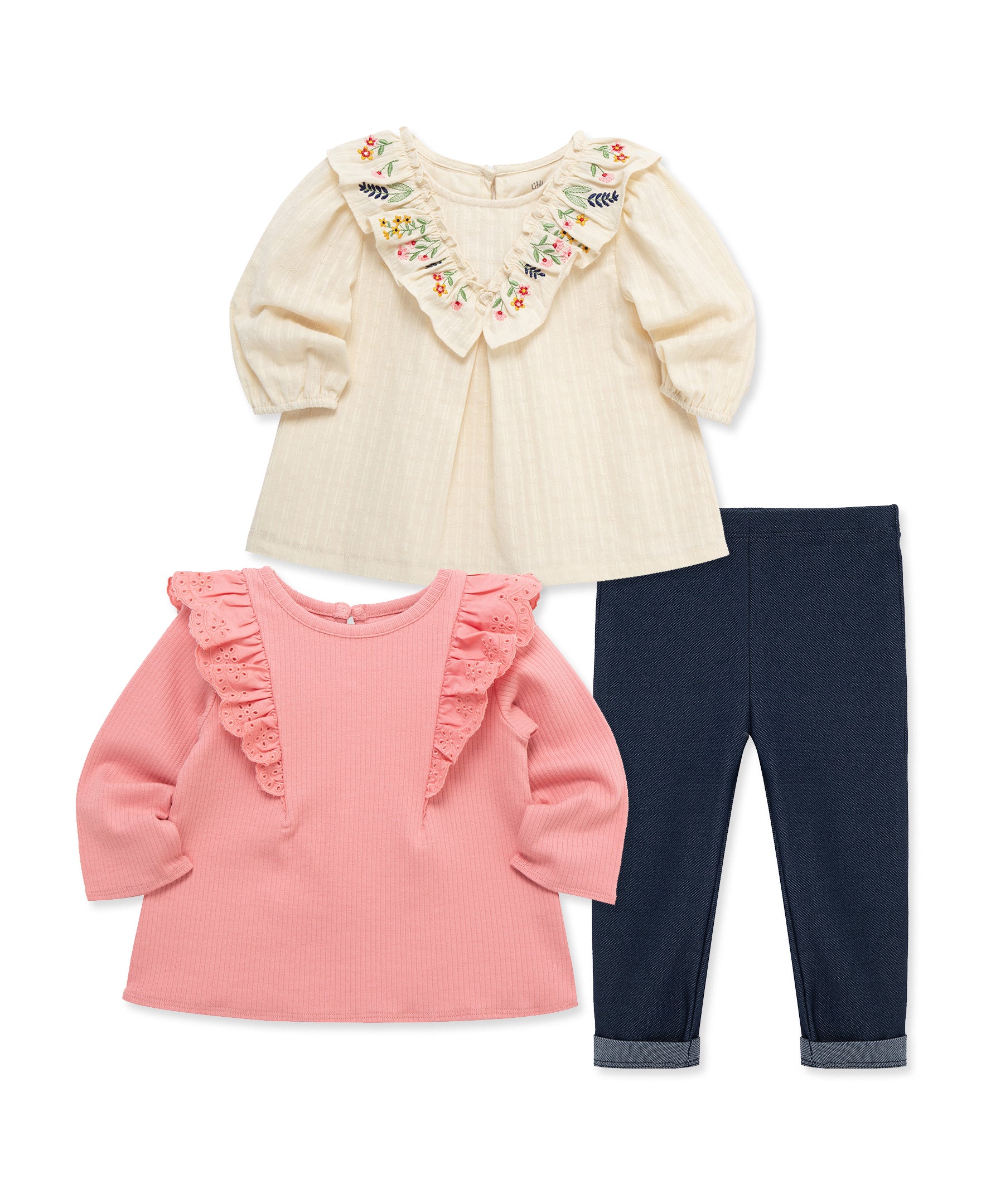 Embroidered 3-Piece Play Set (2T-4T) - Little Me