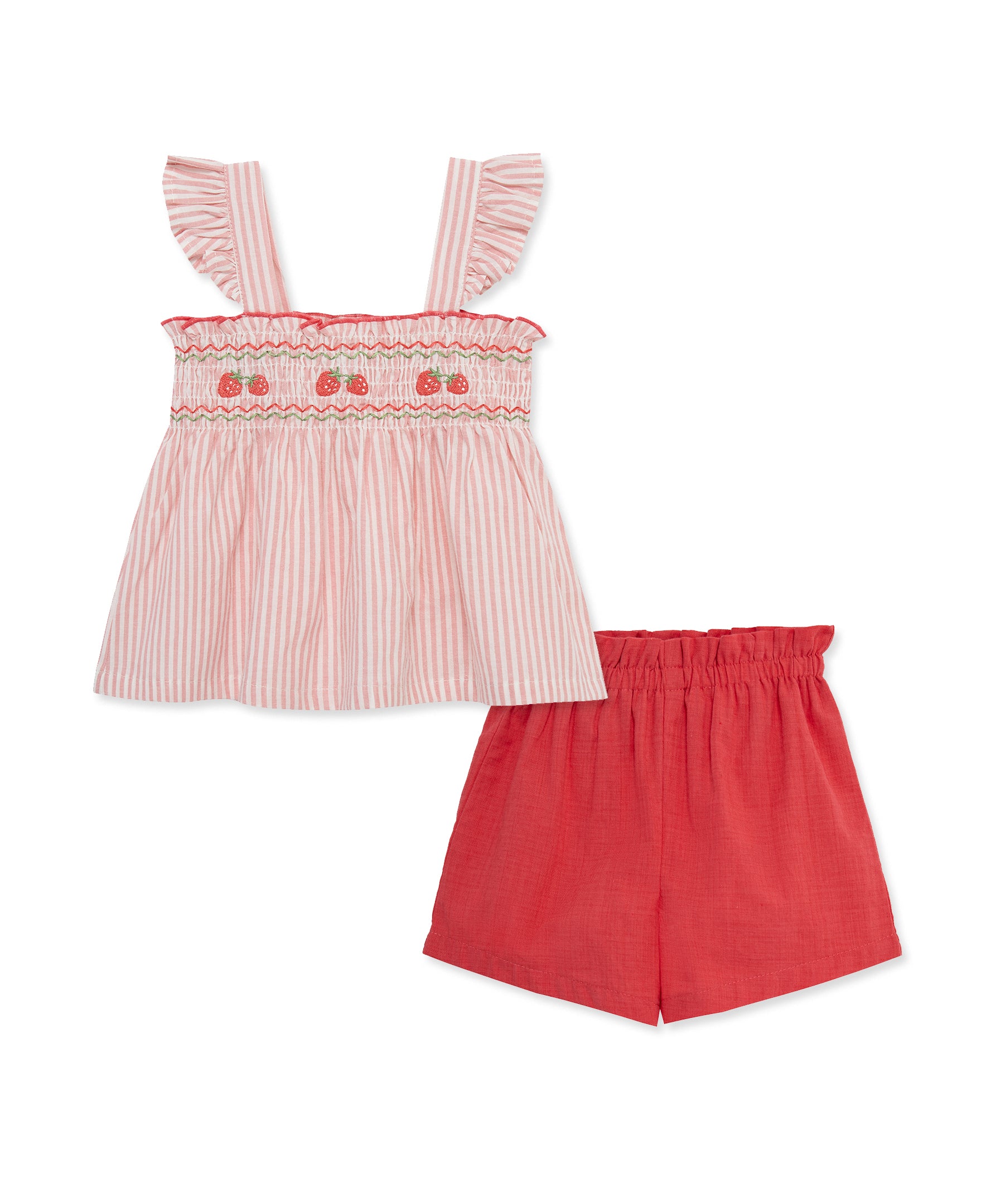 Strawberry 2-Piece Woven Play Set (2T-4T) - Little Me
