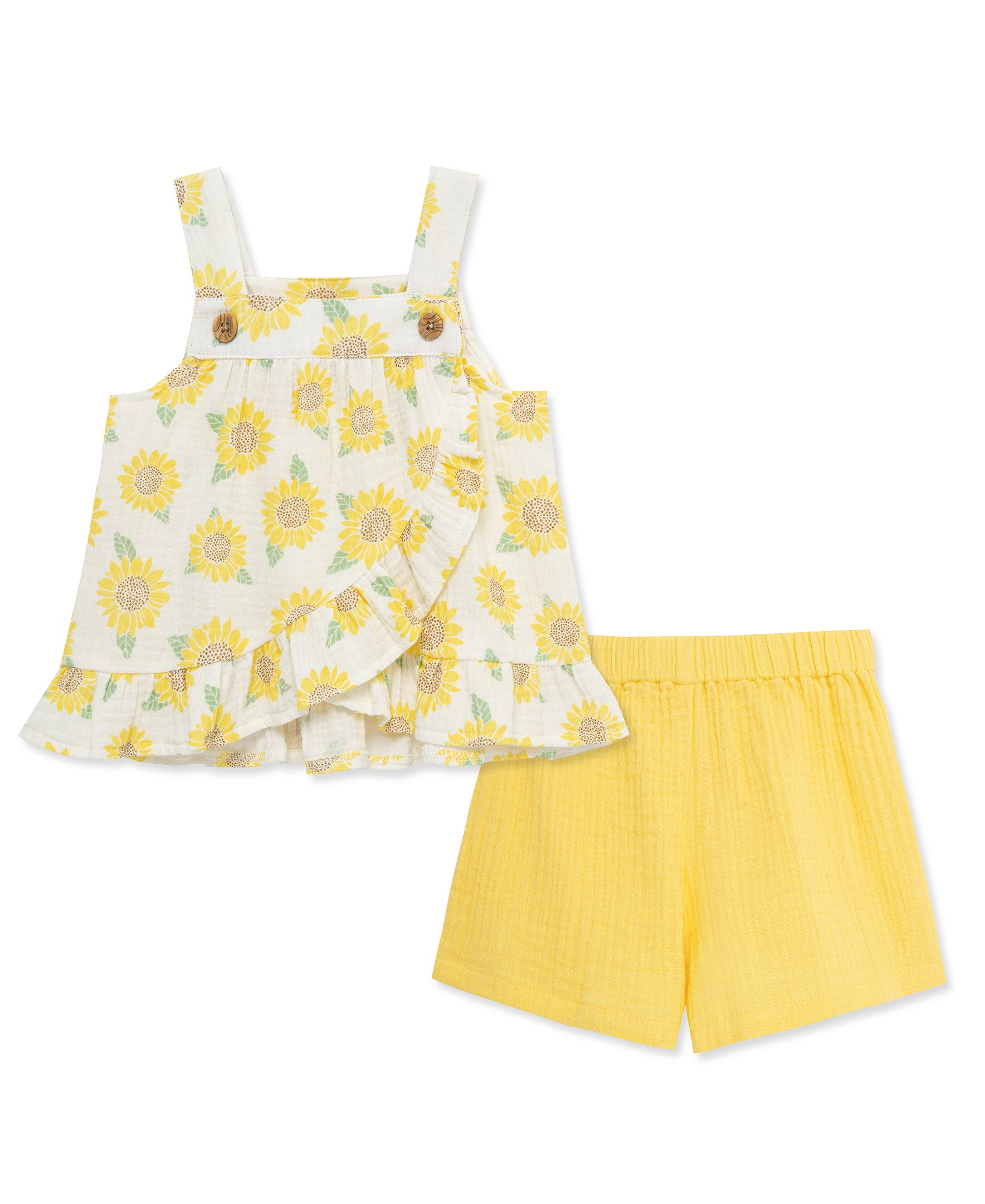 Sunflower 2-Piece Woven Play Set (12M-24M)