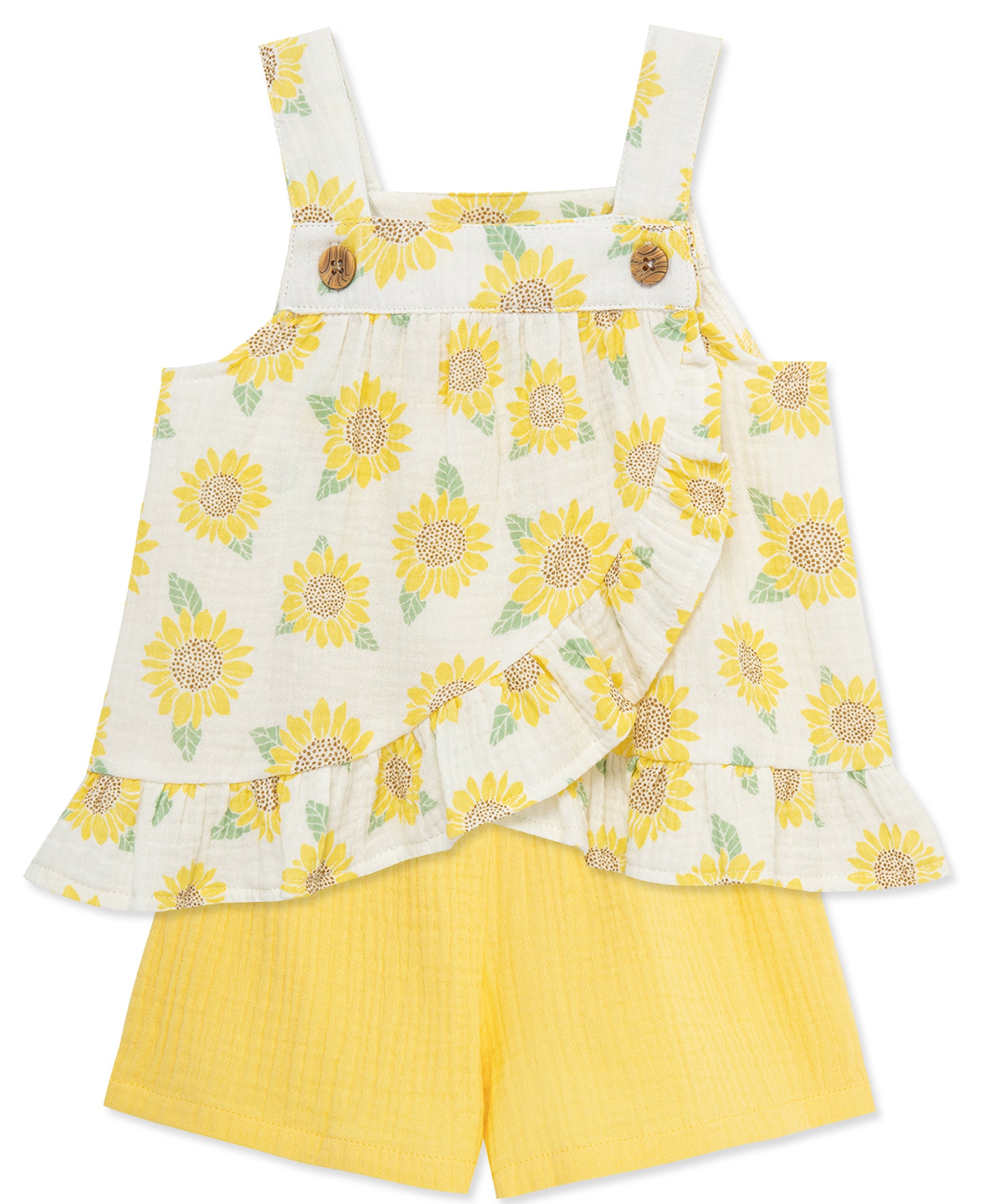 Sunflower 2-Piece Woven Play Set (12M-24M)