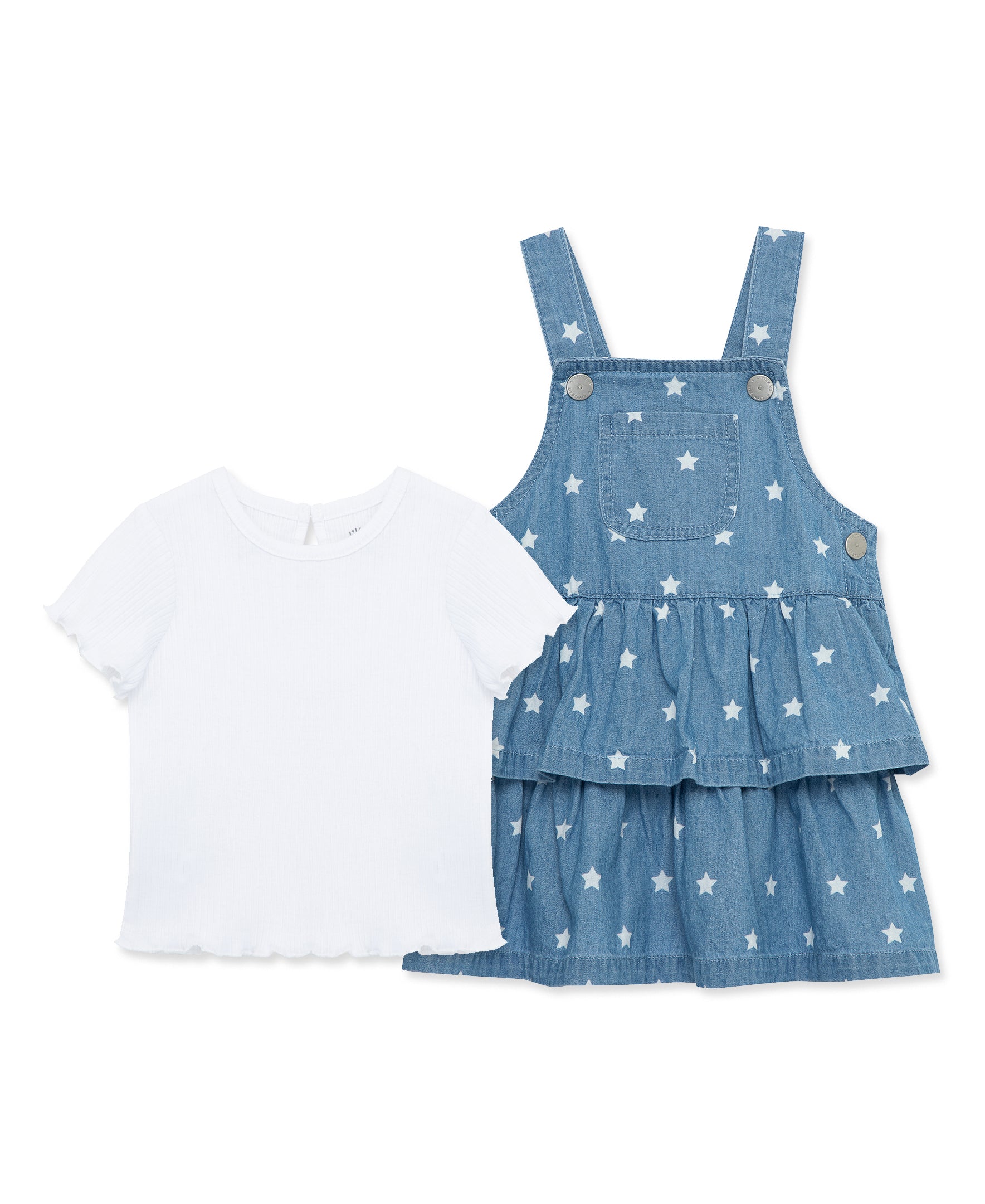 Star Woven Jumper Dress Set - Toddler (2T-4T) - Little Me