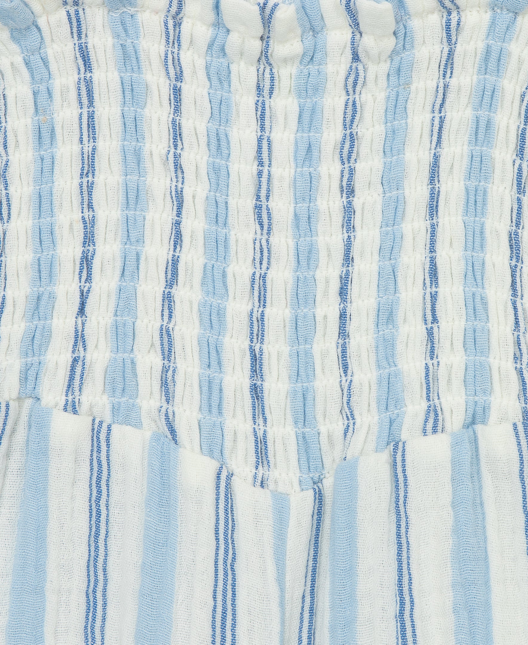 Blue Stripe Gauze Romper (12M-24M) - Little Me