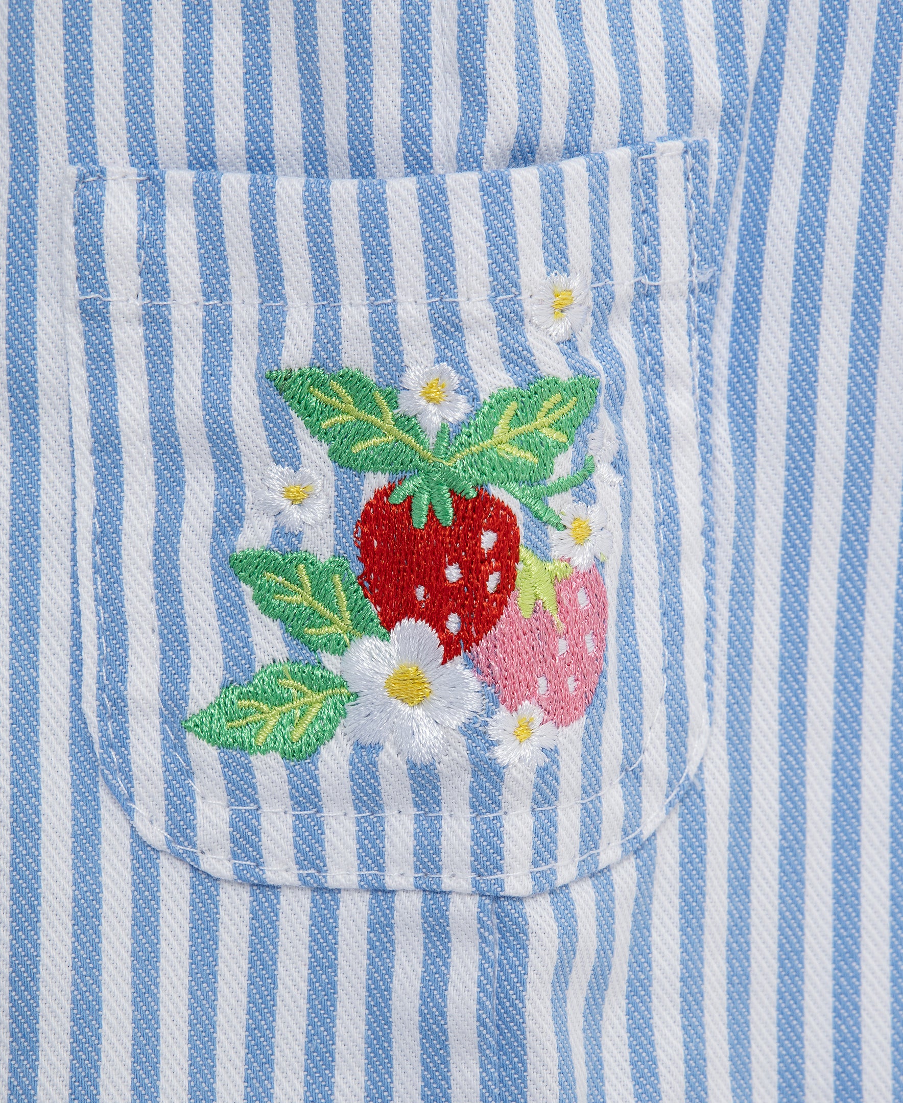 Strawberry Woven Shortall Set (2T-4T)