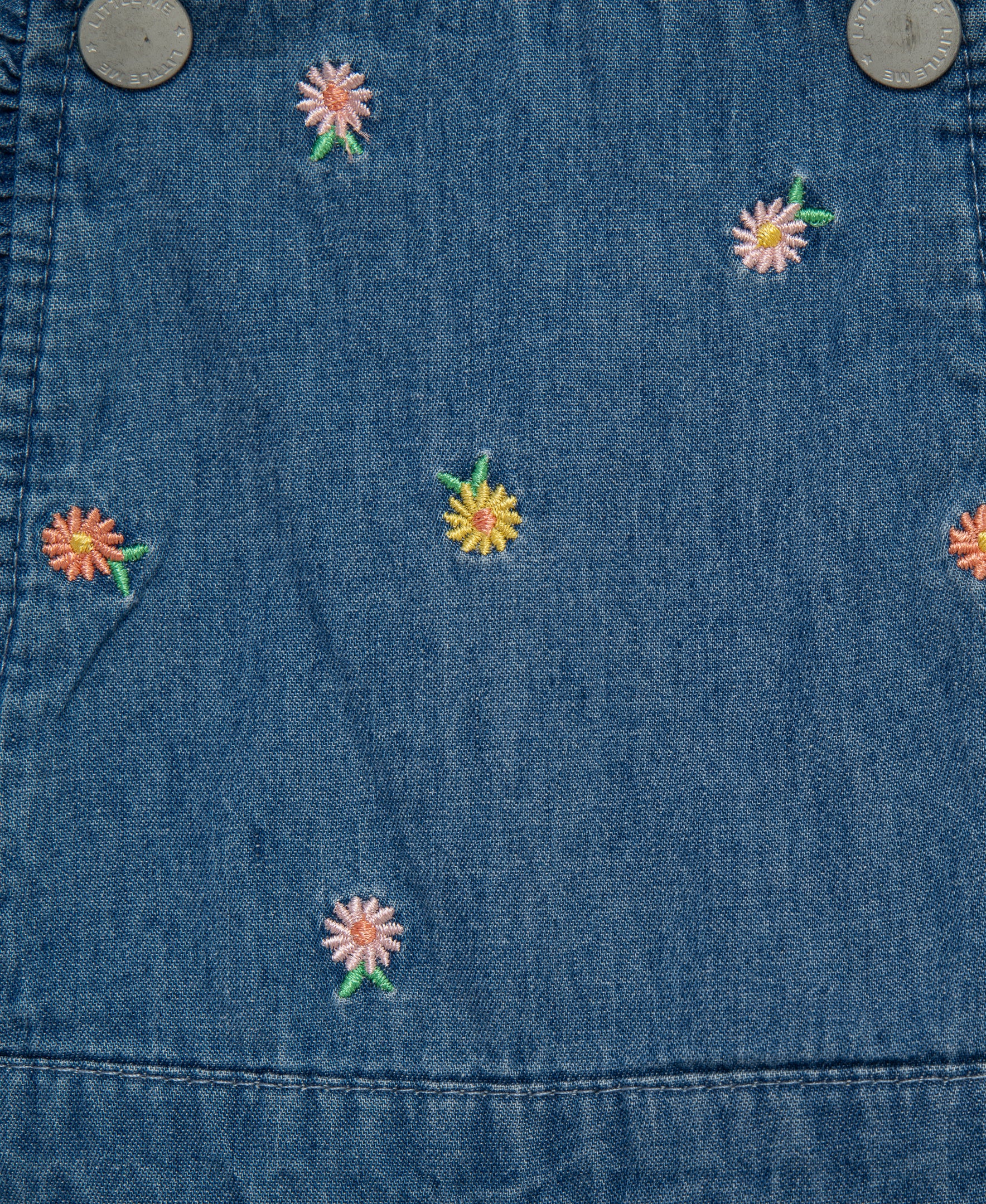 Embroidered Woven Shortall Set (2T-4T)