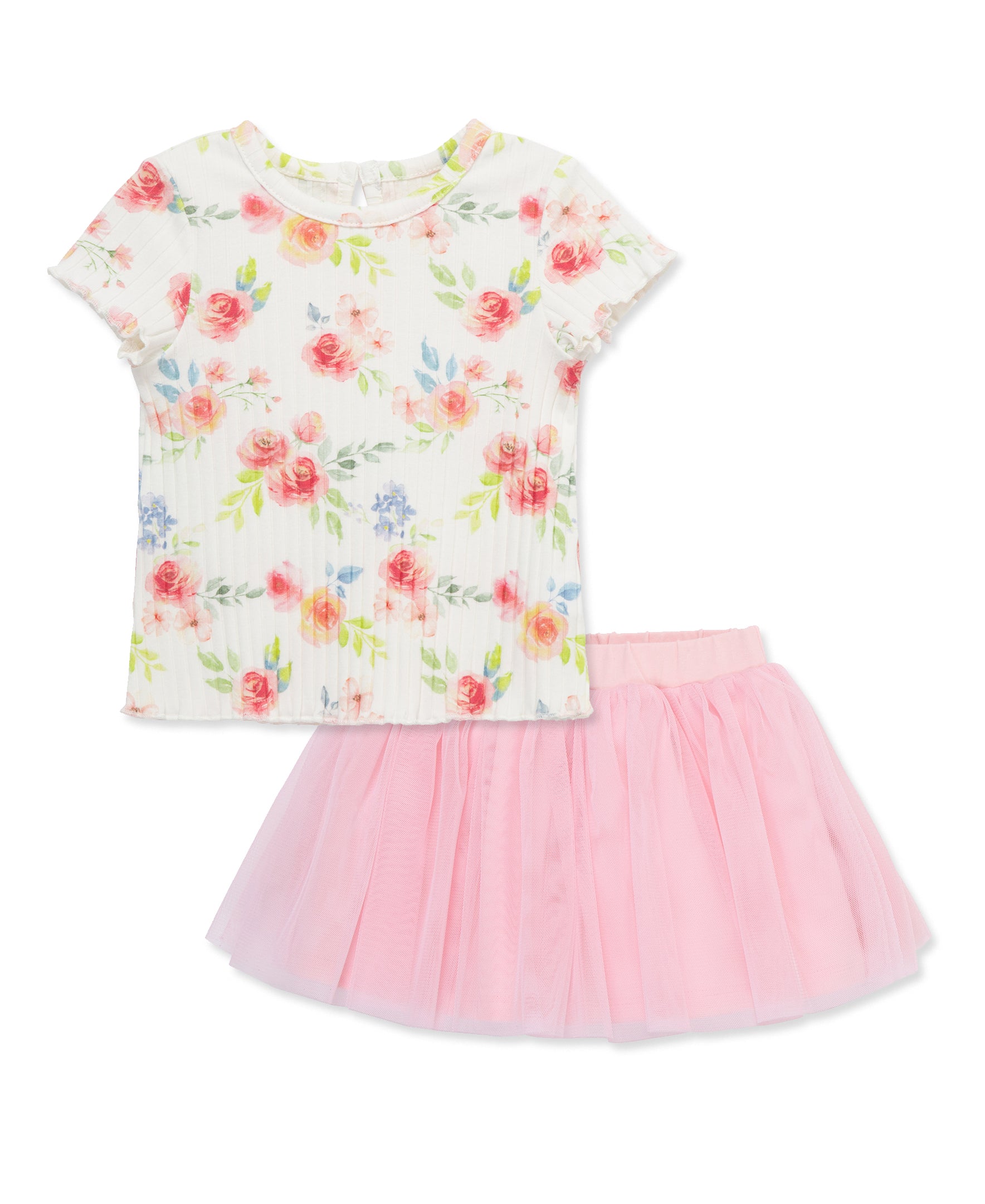 Rose Top & Skort Set (2T-4T) - Little Me