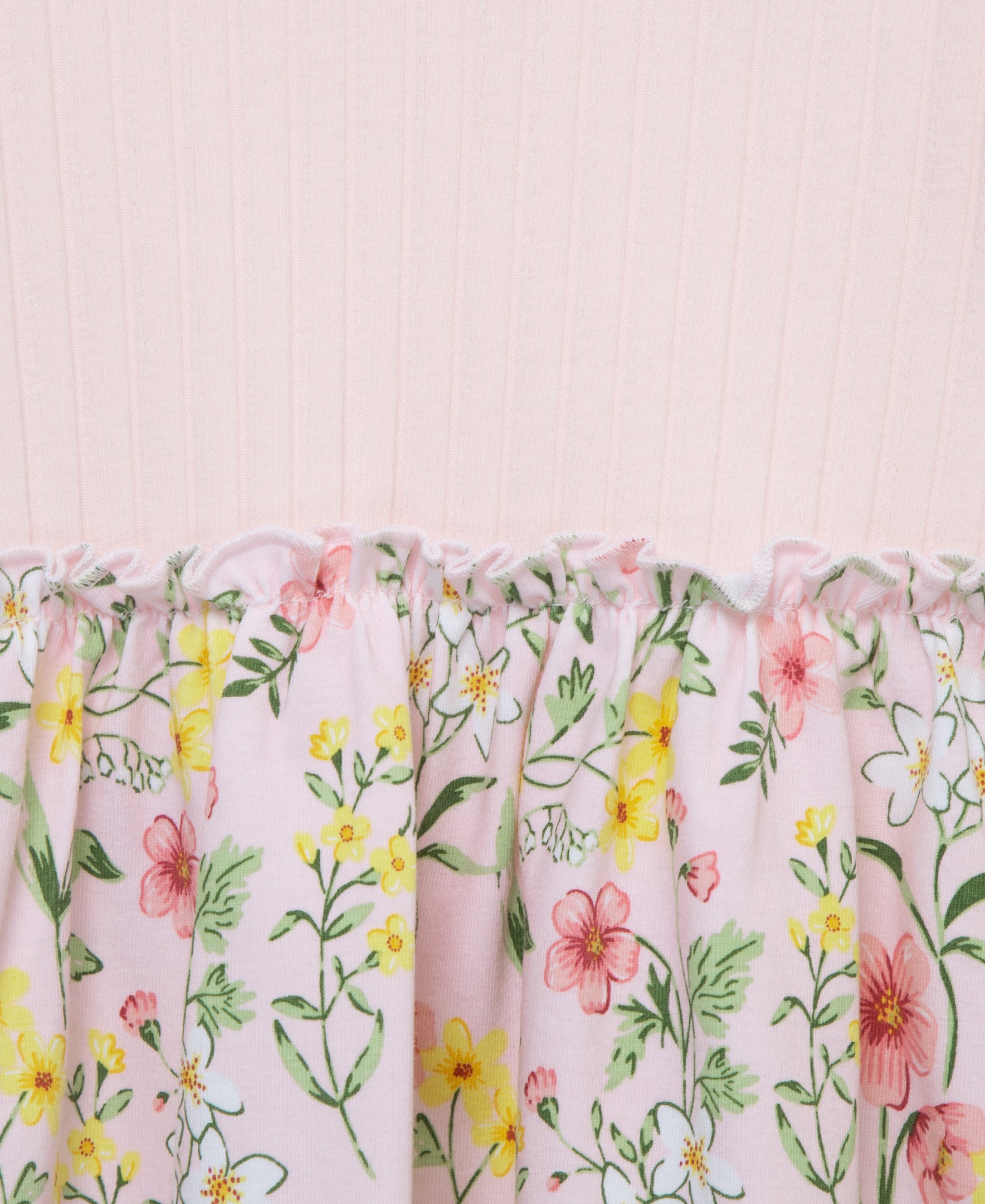 Pink Floral Knit Dress Set (12M-24M) - Little Me