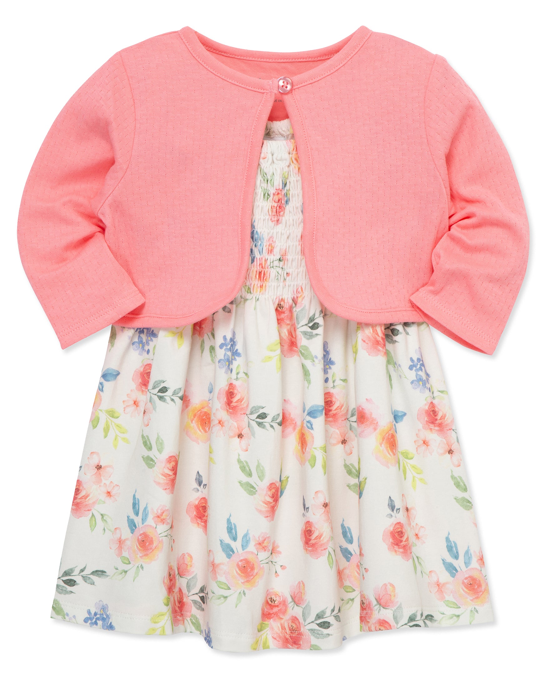 Rose Knit Dress Set (12M-24M) - Little Me
