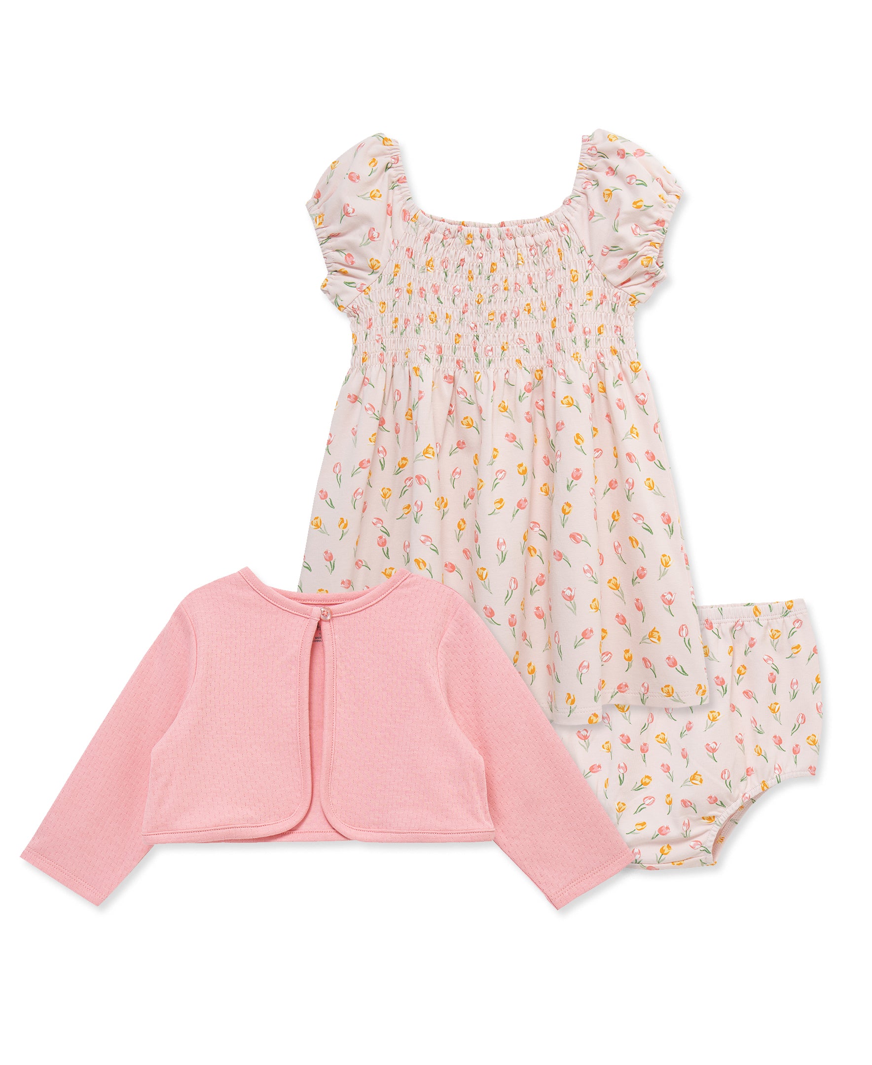 Tulip Knit Dress & Cardigan Set w/ Panty (12M-24M) - Little Me