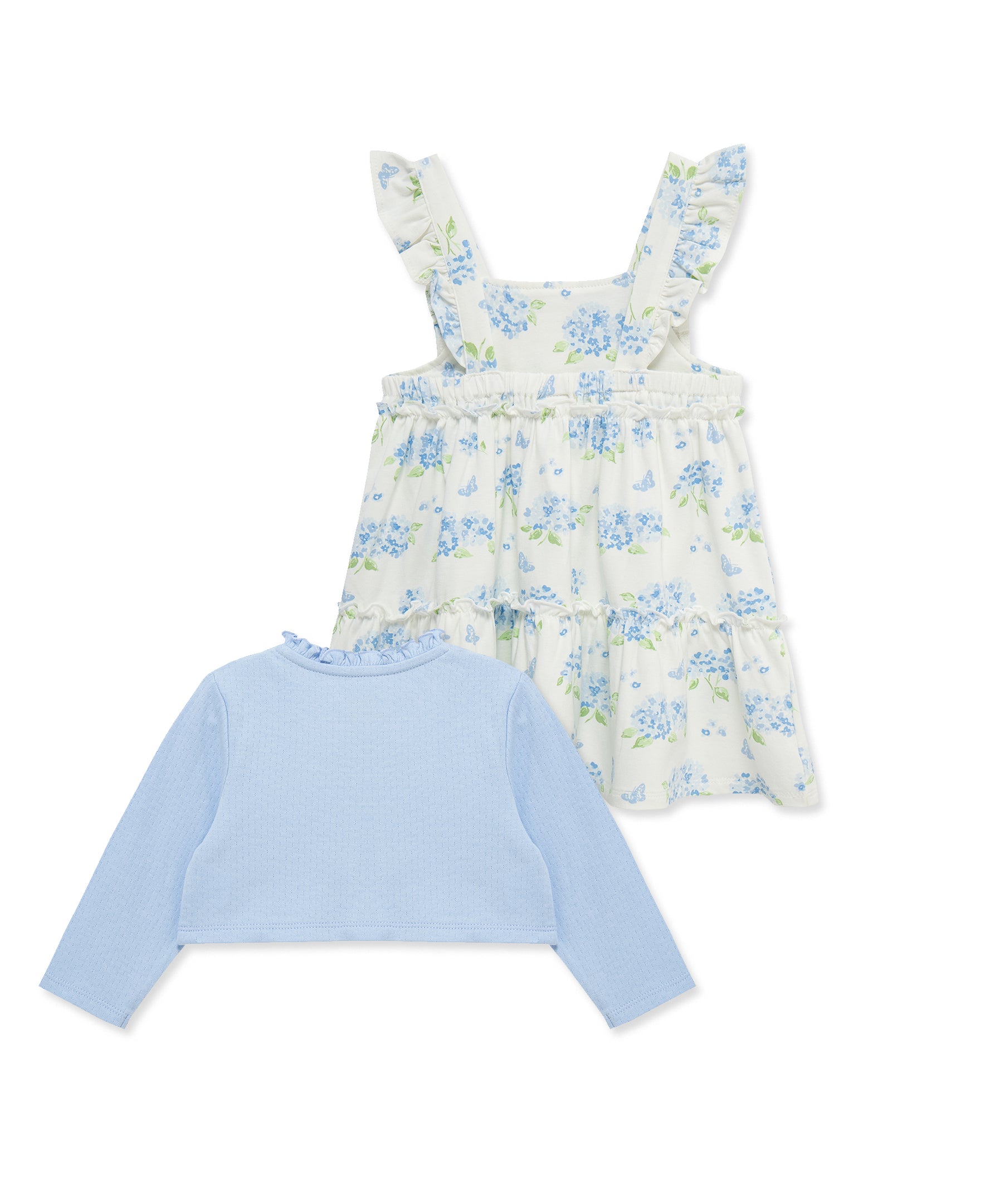 Hydrangea Knit Dress & Cardigan Set (2T-4T) - Little Me