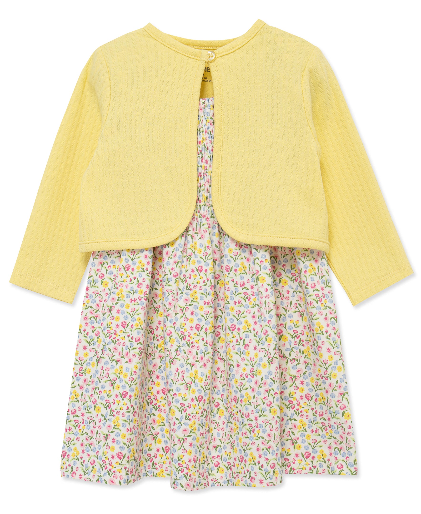 Garden Knit Dress & Cardigan Set w/ Panty (12M-24M) - Little Me