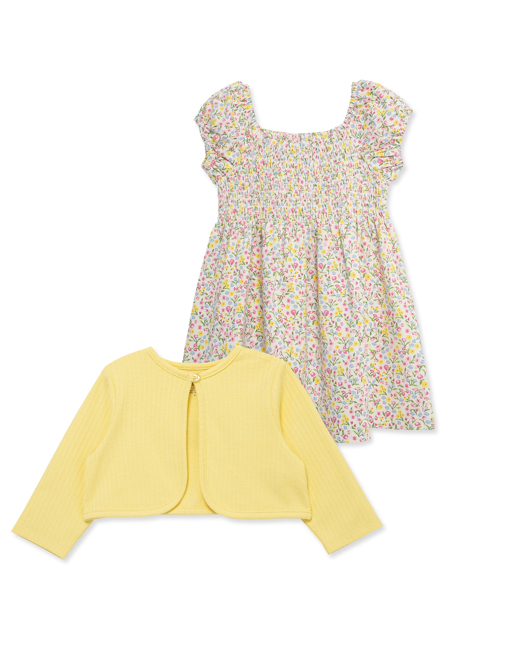Garden Knit Dress & Cardigan Set (2T-4T) - Little Me