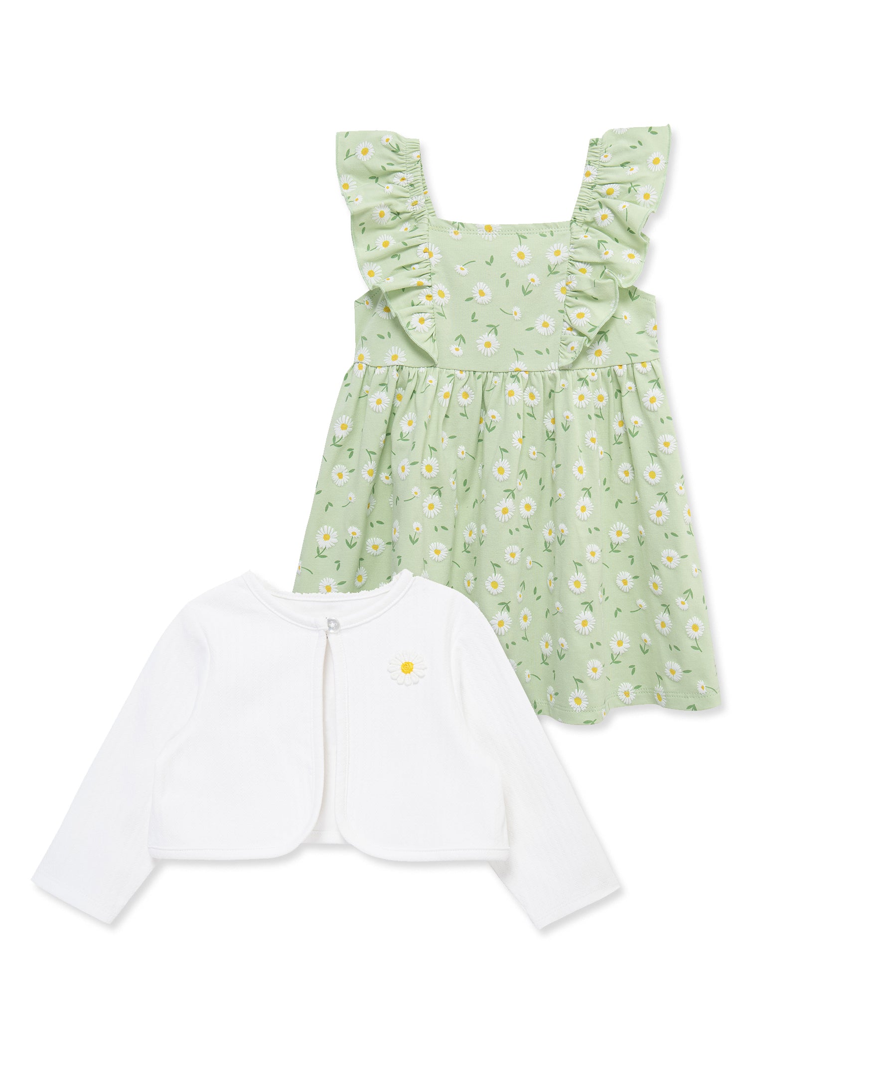 Daisy Knit Dress & Cardigan Set (2T-4T) - Little Me