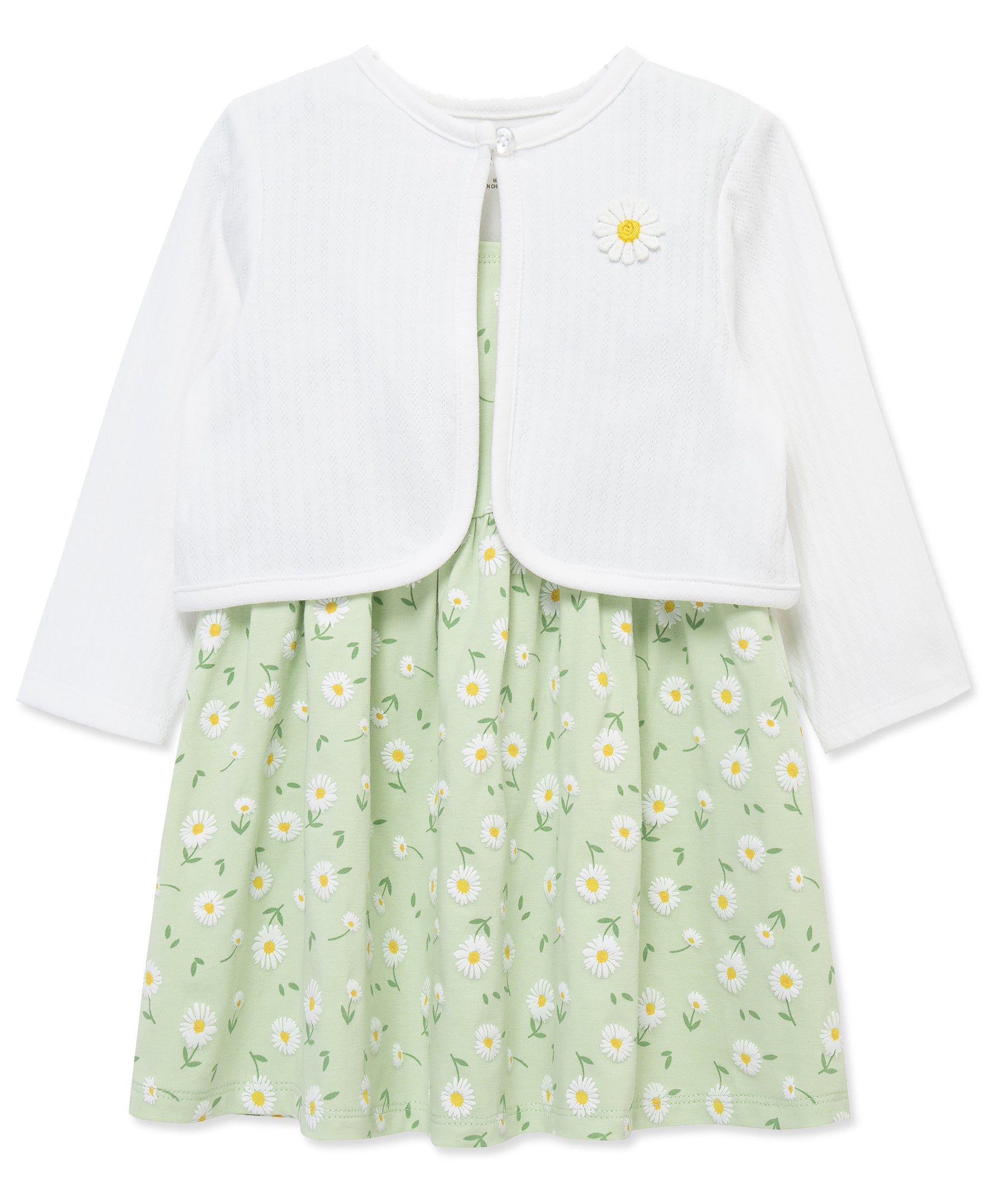 Daisy Knit Dress & Cardigan Set (2T-4T) - Little Me