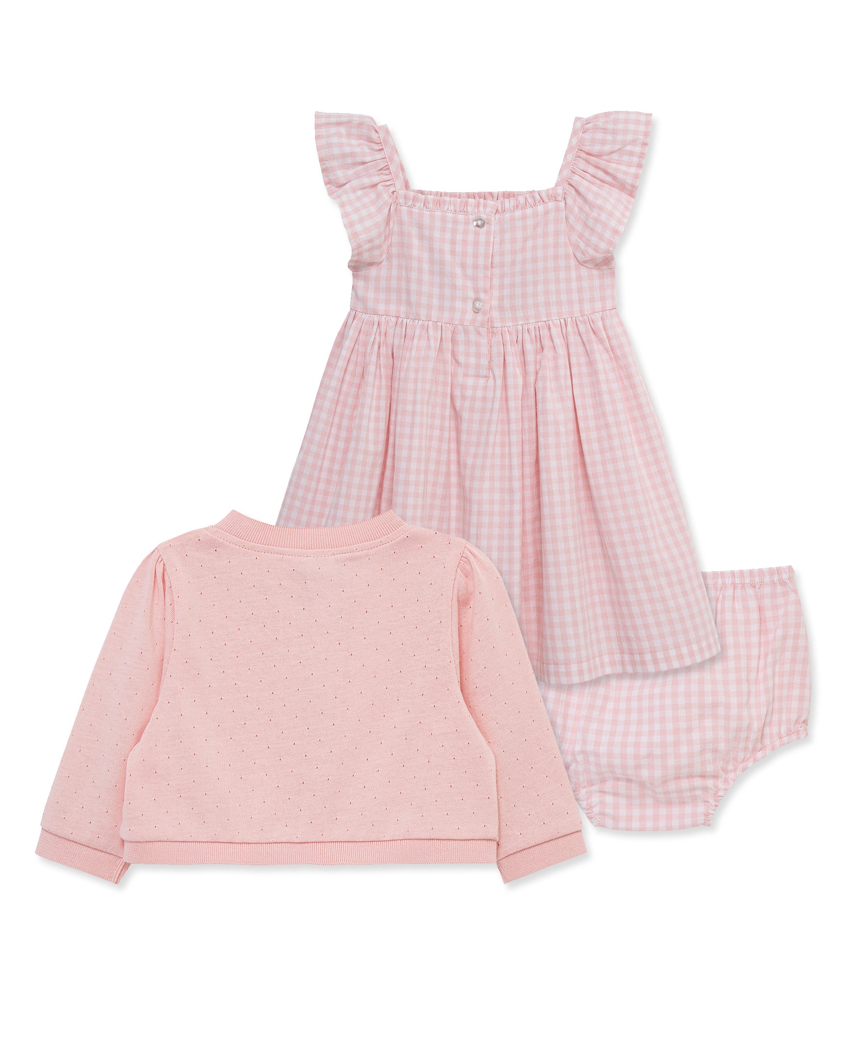 Tulip Dress & Cardigan Set w/ Panty (12M-24M)