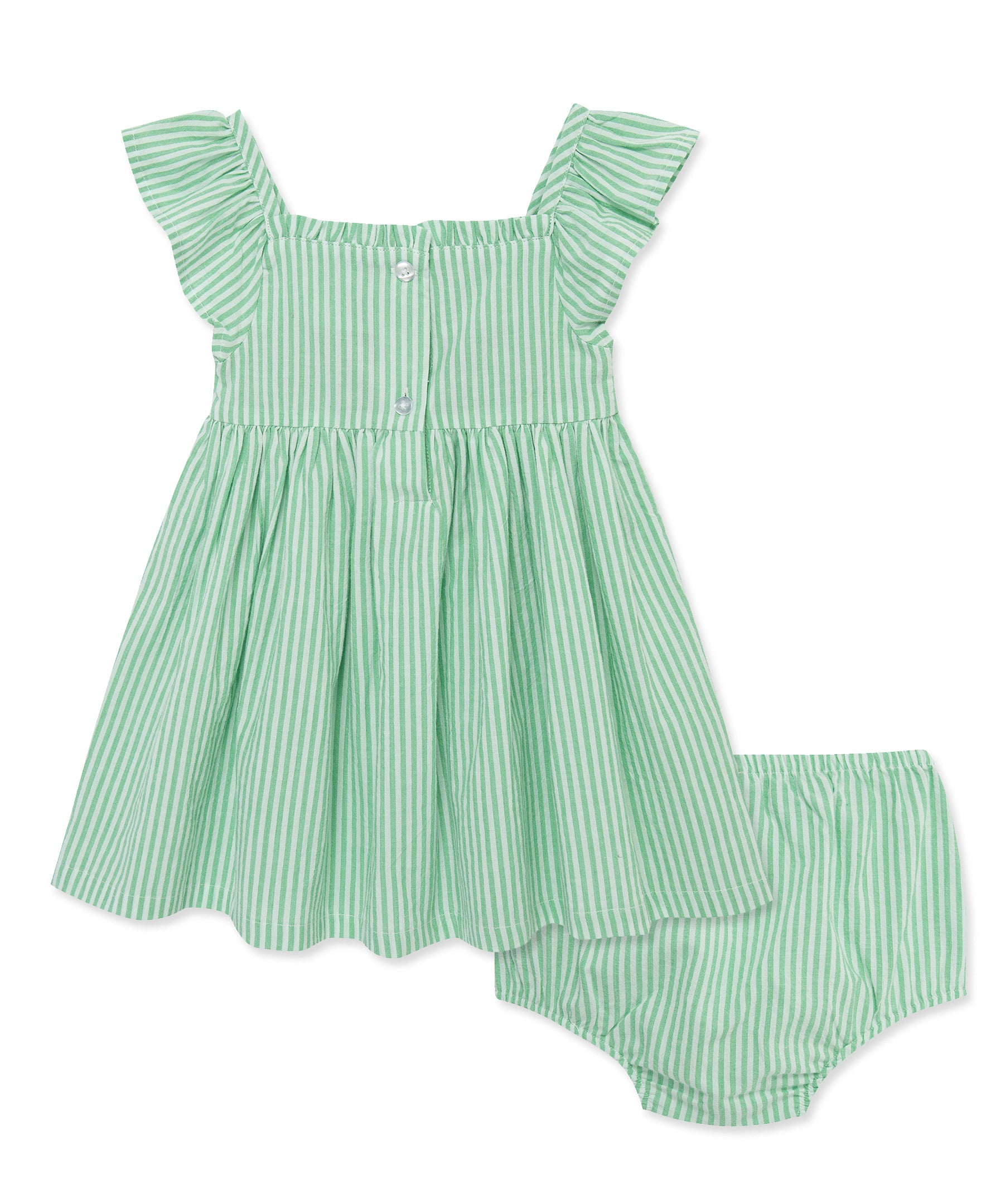 Green Embroidered Sundress w/ Panty (12M-24M)