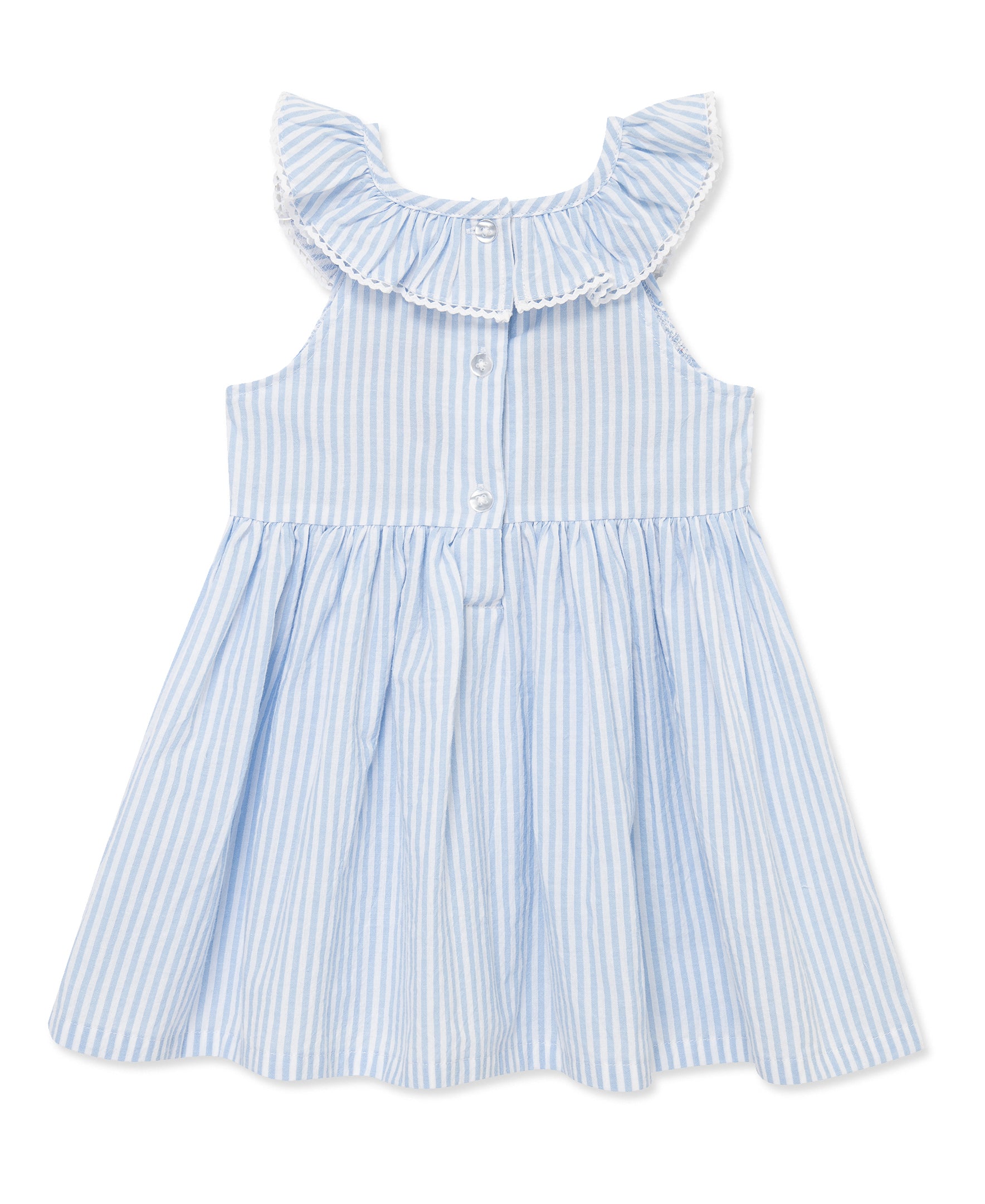 Blue Smocked Woven Sundress (2T-4T)