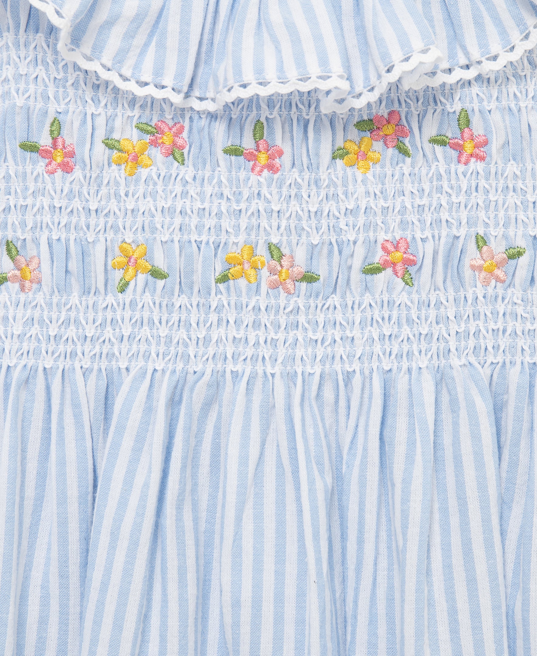 Blue Smocked Woven Sundress (2T-4T)