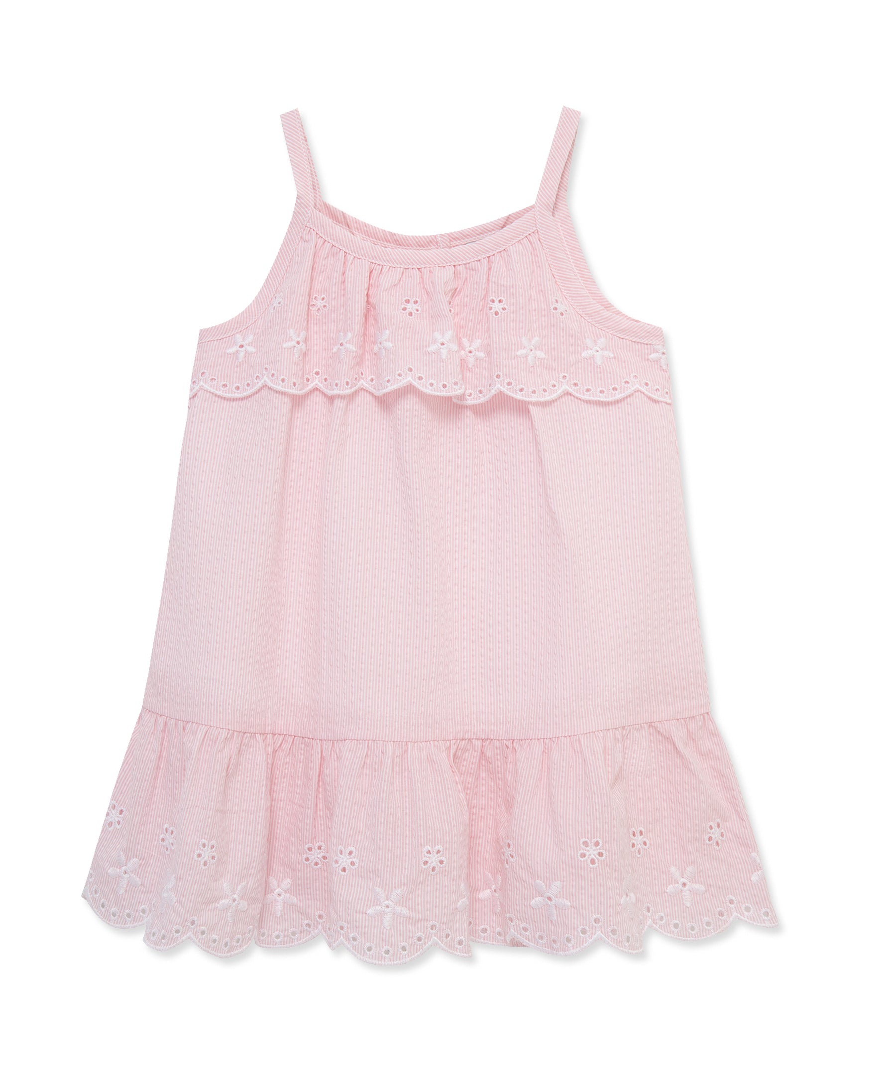 Pink Stripe Woven Sundress (2T-4T)