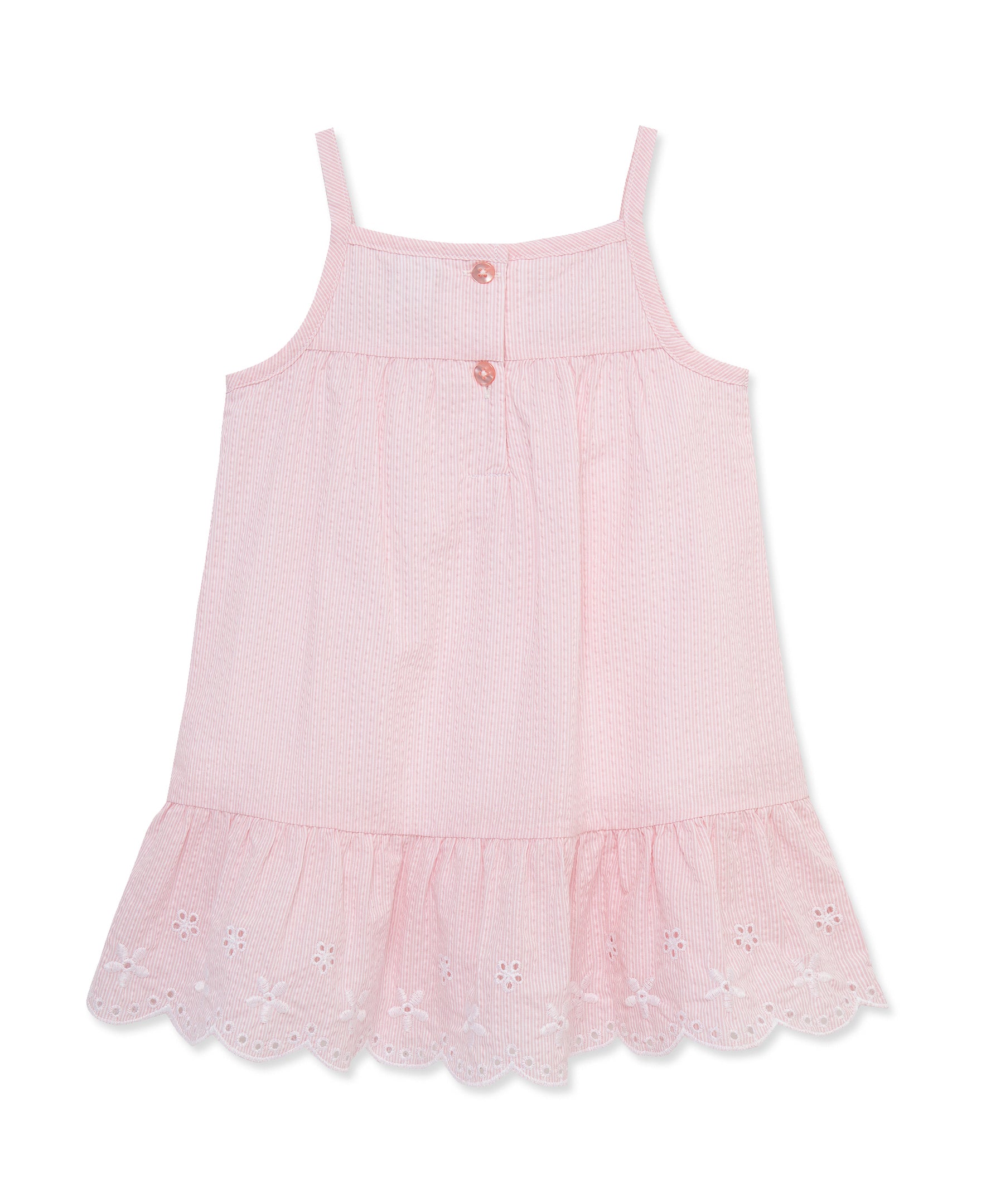 Pink Stripe Woven Sundress (2T-4T)