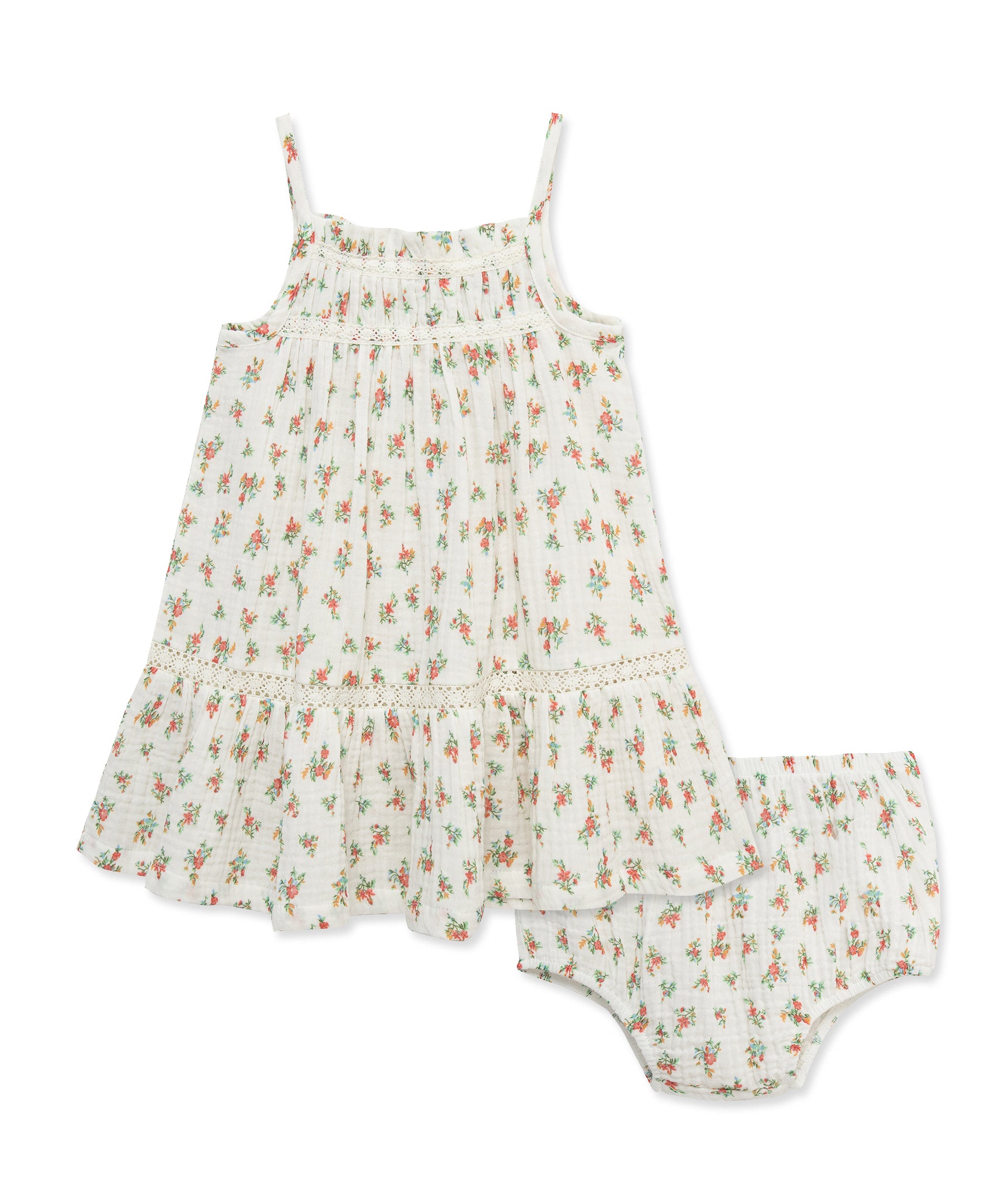 Ditsy Floral Woven Sundress w/ Panty (12M-24M)