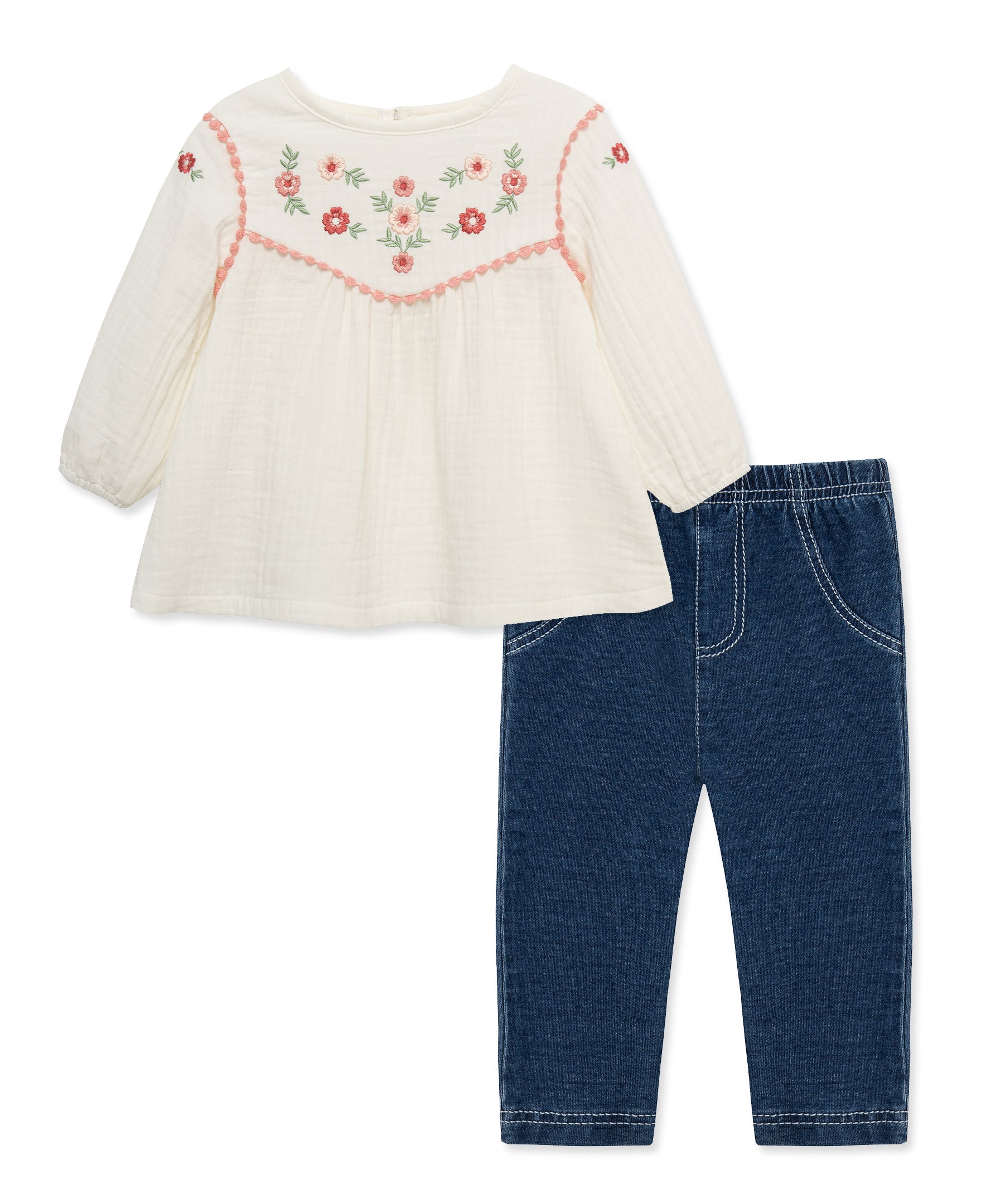 Floral Tunic & Pant Set (2T-4T) - Little Me