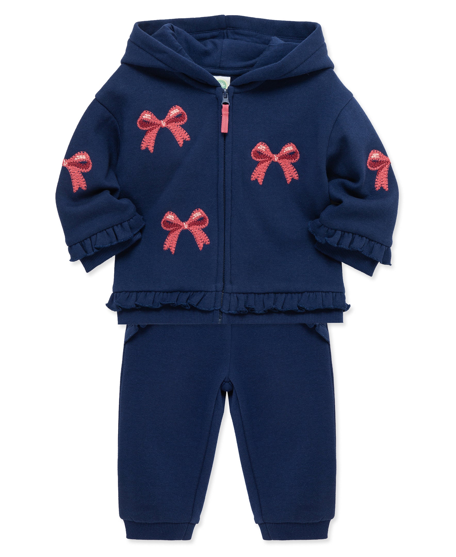 Bow Hoodie Set (12M-24M) - Little Me