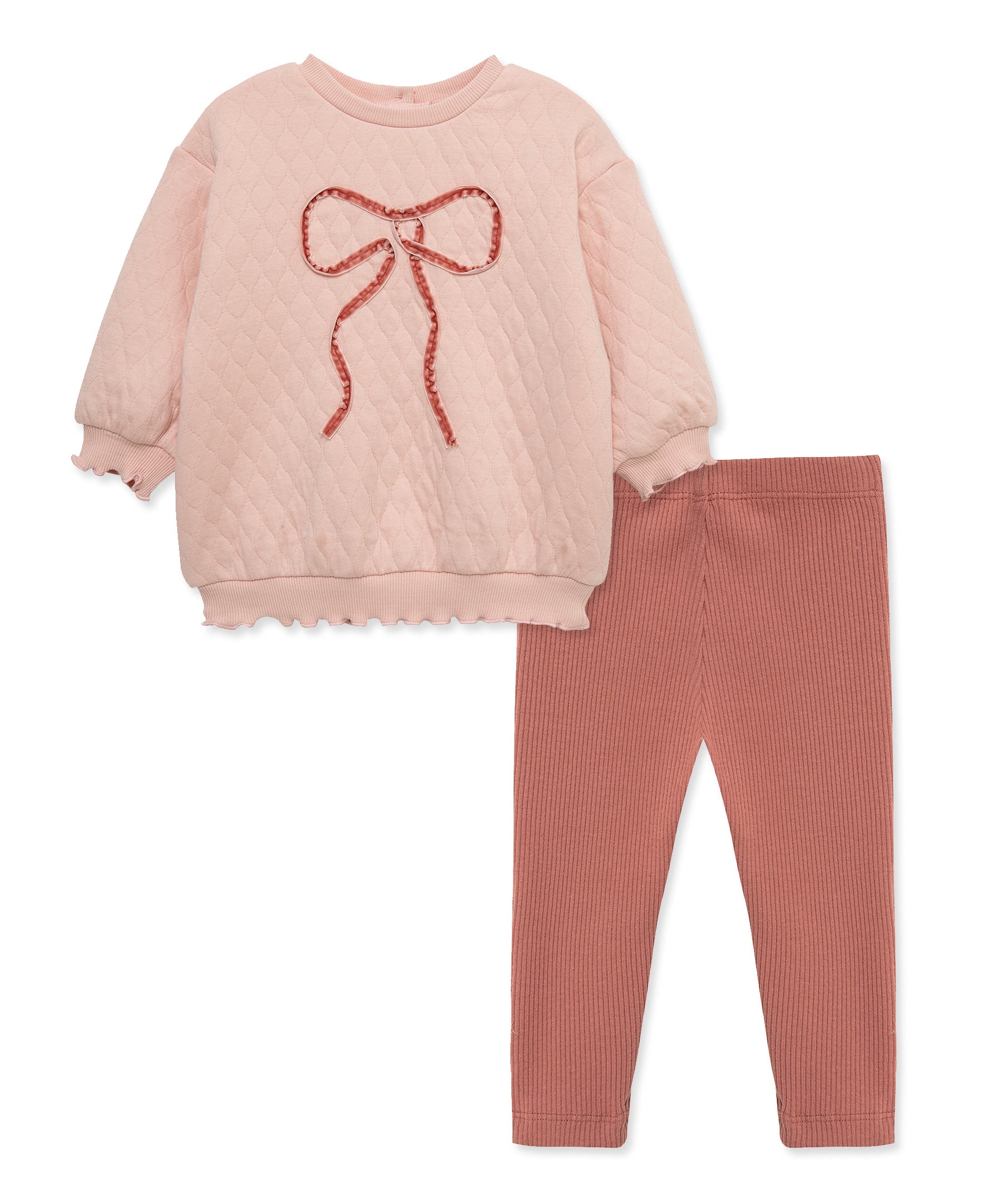 Bow Sweatshirt Set (2T-4T) - Little Me