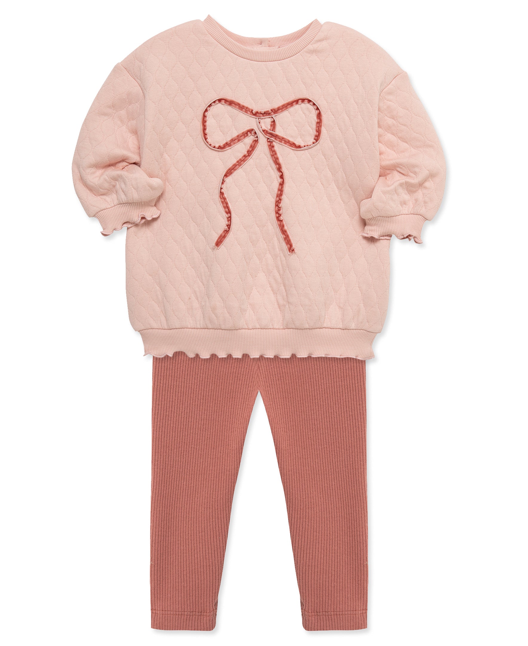 Bow Sweatshirt Set (2T-4T) - Little Me
