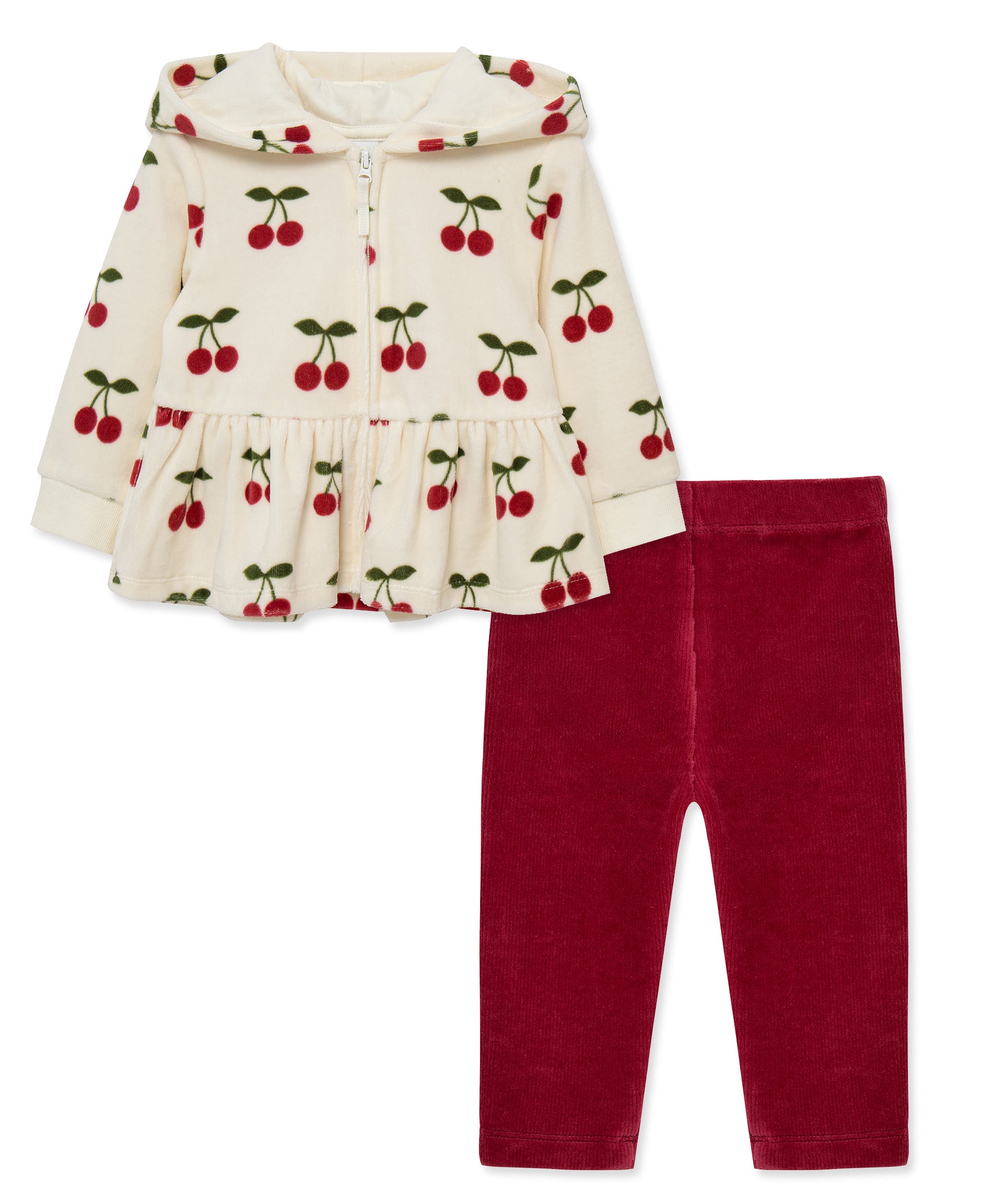 Cherry Hoodie Set (2T-4T) - Little Me